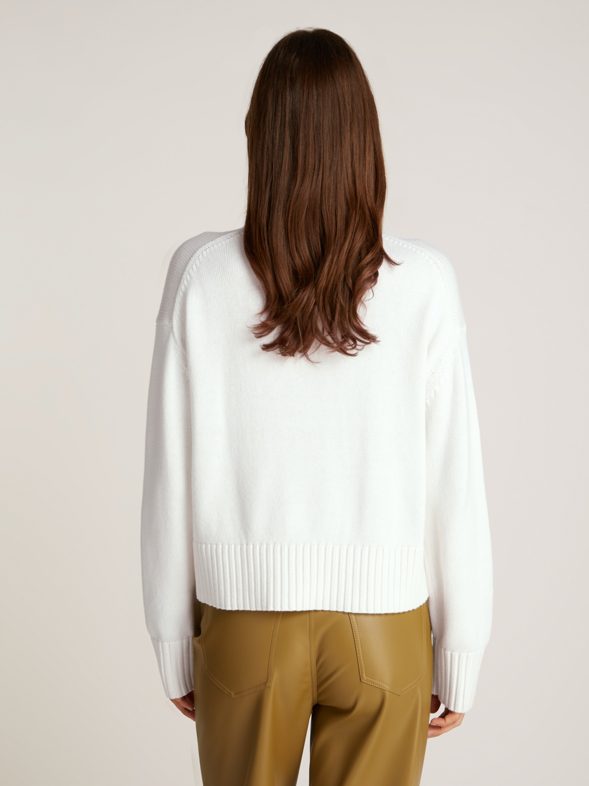 Calvin Klein Jeans Strickpullover »LOGO EMBRO SWEATER«, mit Logostickerei
