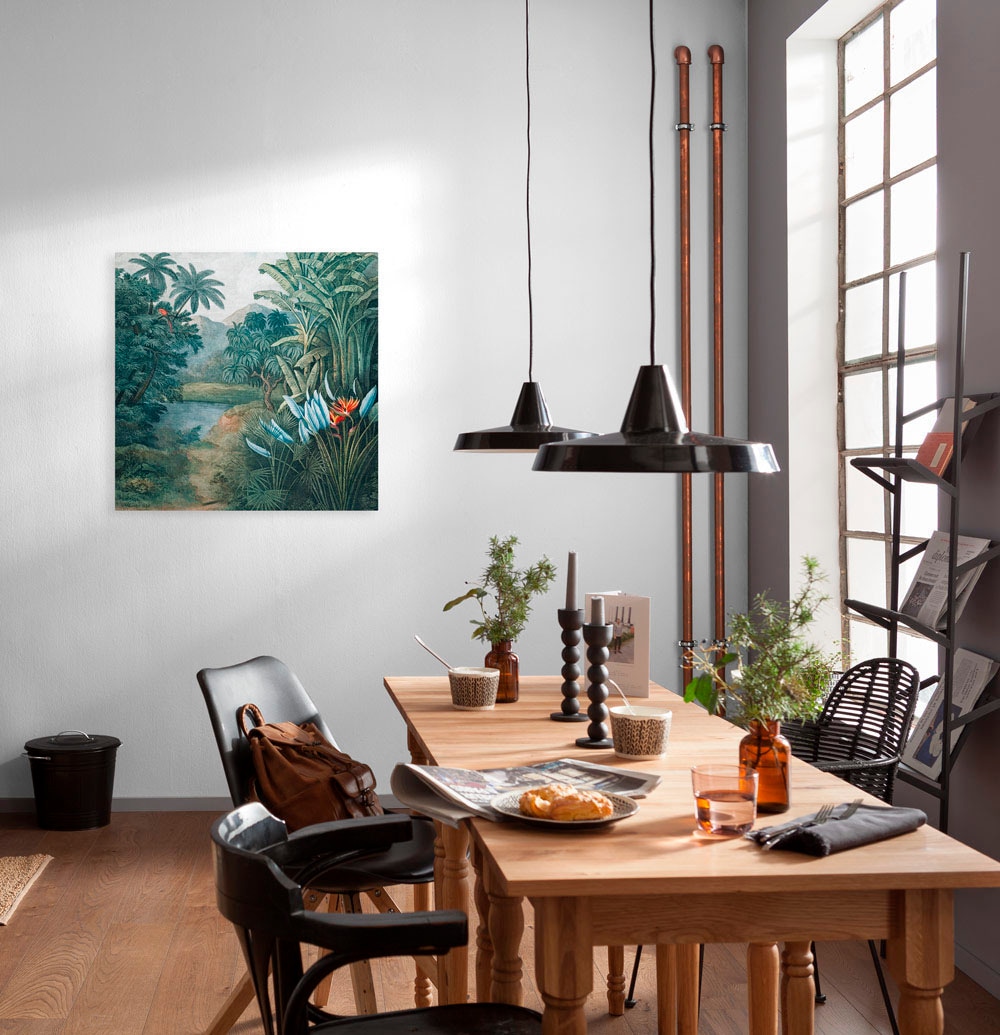 Komar Leinwandbild »Exotic Empire - Größe 60 x 60 cm«, Natur, (1 St.), Keilrahmenbild mi Echtholzrahmen