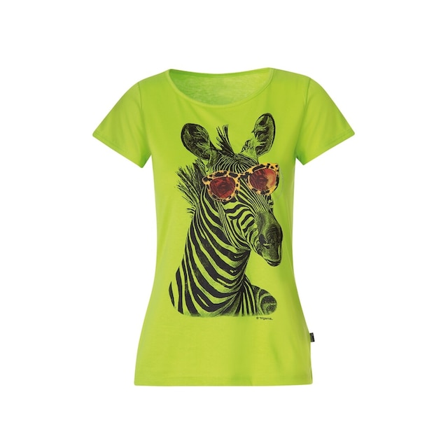 Trigema T-Shirt »TRIGEMA T-Shirt mit Zebra-Motiv und Glitzersteinen« bei ♕