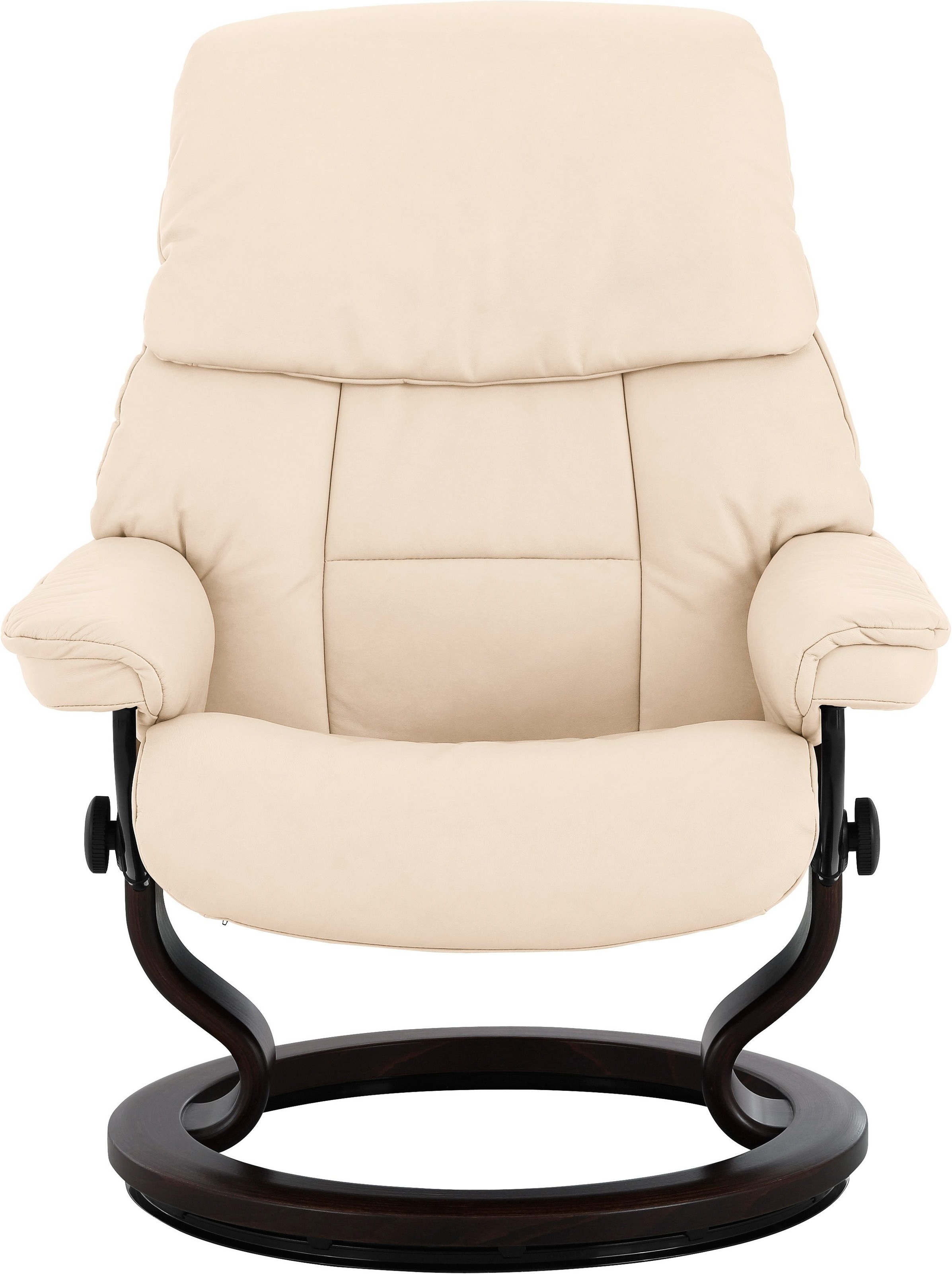 Stressless® Relaxsessel »Ruby«, (Set, Relaxsessel mit Hocker), mit Classic Base, Größe M, Gestell Eiche, Wenge, Braun & Schwarz