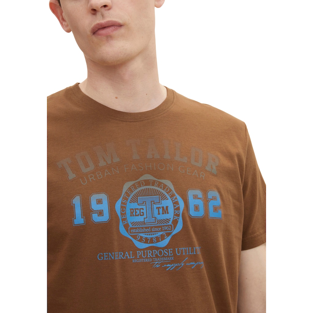 TOM TAILOR T-Shirt mit Logofrontprint CB7000