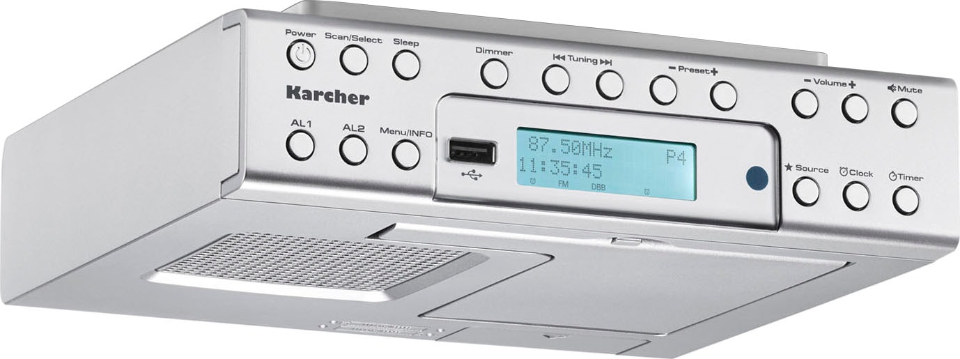(DAB+) (DAB+)-UKW 2 Karcher RDS mit »RA Digitalradio Digitalradio (Bluetooth W) 2030D«,
