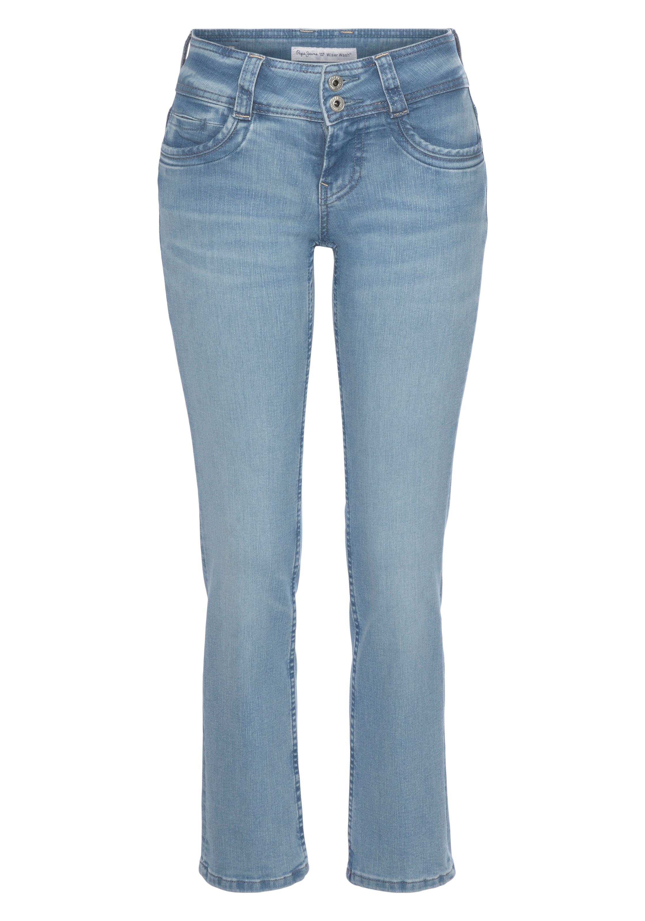 Pepe Jeans Straight-Jeans »GEN«, in schöner Qualtät mit geradem Bein und  Doppel-Knopf-Bund bei ♕ | 