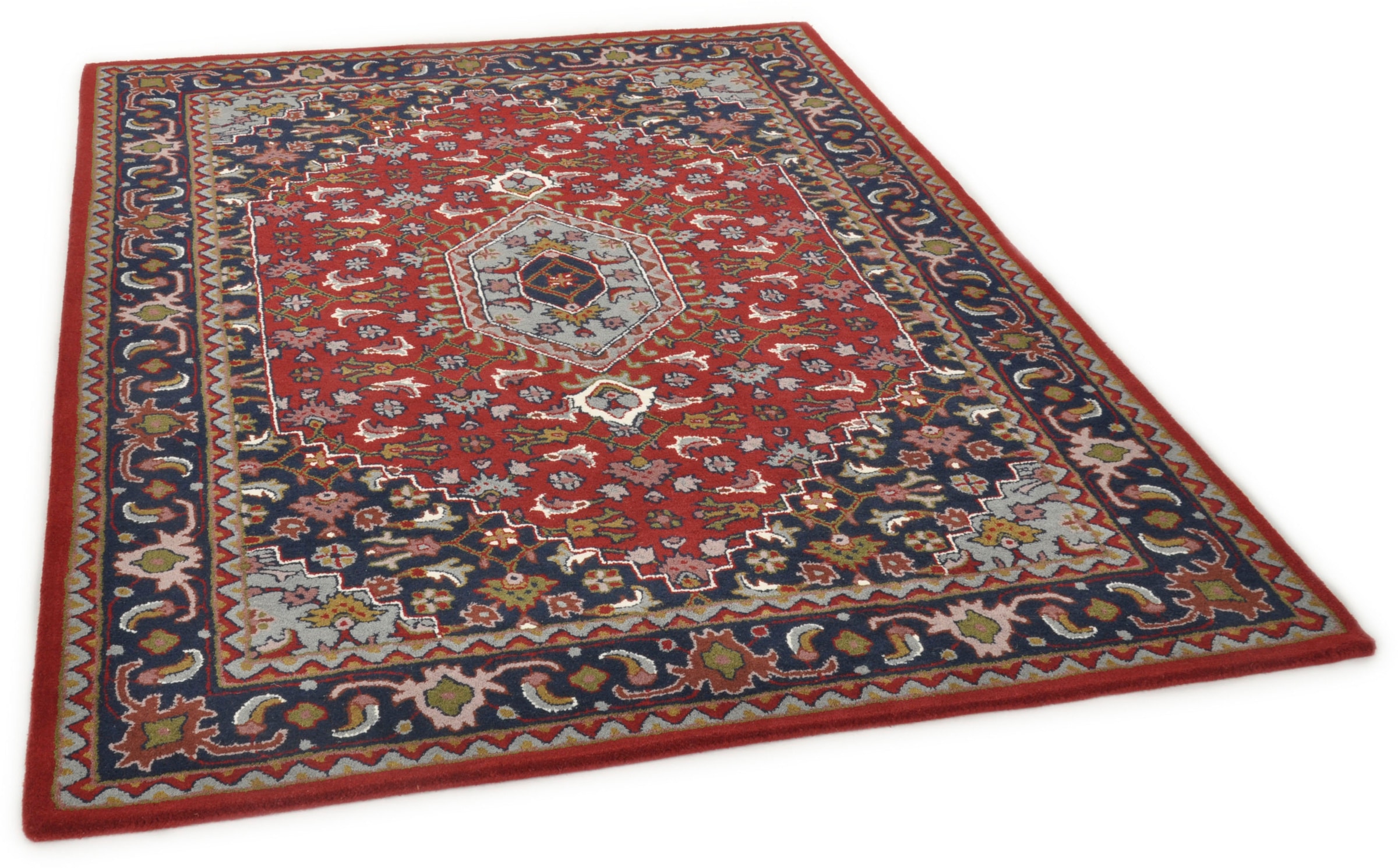THEKO Wollteppich "Royal Orient - Bidjar 9" rechteckig 14 mm Höhe Obermaterial: reine Wolle, handgetuftet, Orient-Optik