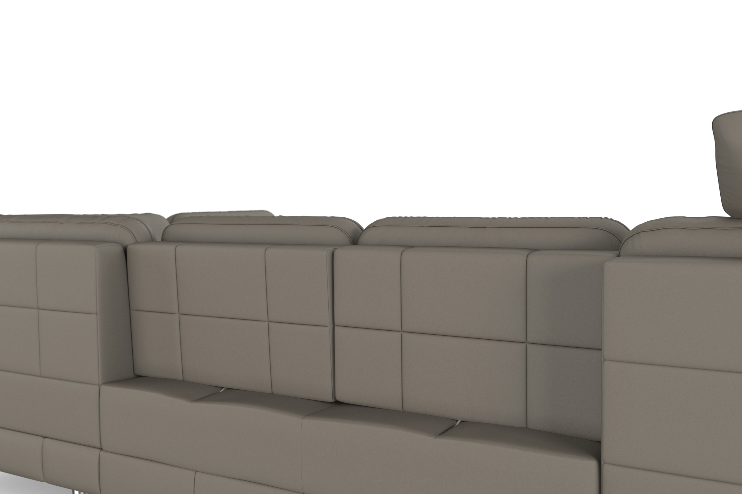 sit&more Wohnlandschaft »Bendigo U-Form«, inklusive Sitztiefenverstellung, Bodenfreiheit 12 cm, in 2 Fußfarben