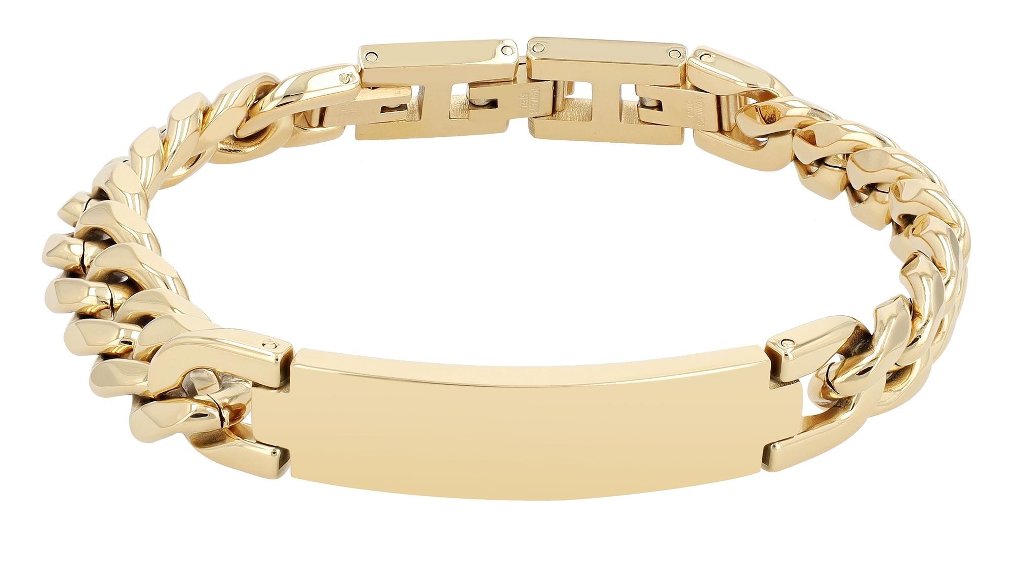 Adelia´s Panzerarmband »Unisex Armband ¿ Panzerarmband aus Edelstahl 21 cm«