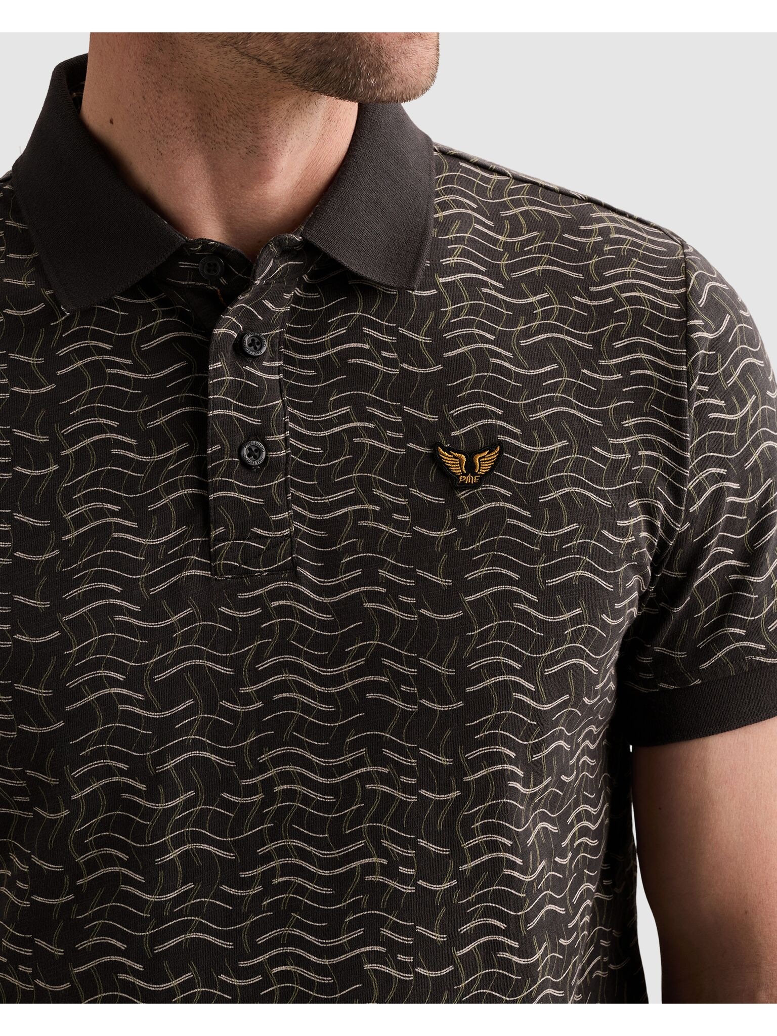 PME LEGEND Poloshirt Kleine Seitenschlitze am Saum