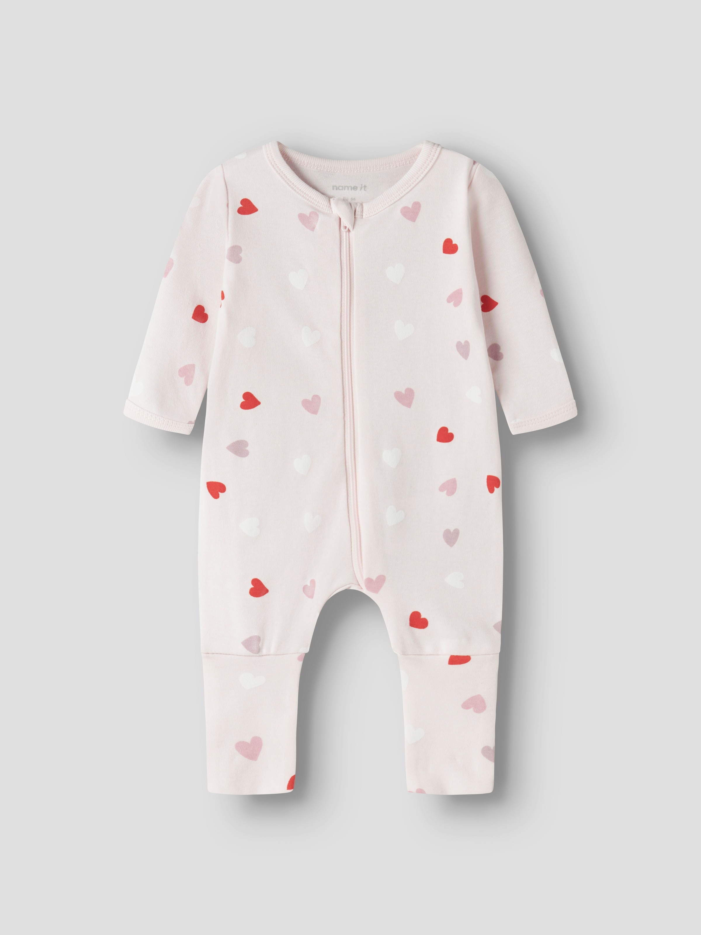 Name It Schlafanzug »NBFNIGHTSUIT 2P ZIP FF CAR. HEART NOOS« Packung, 2 tlg.