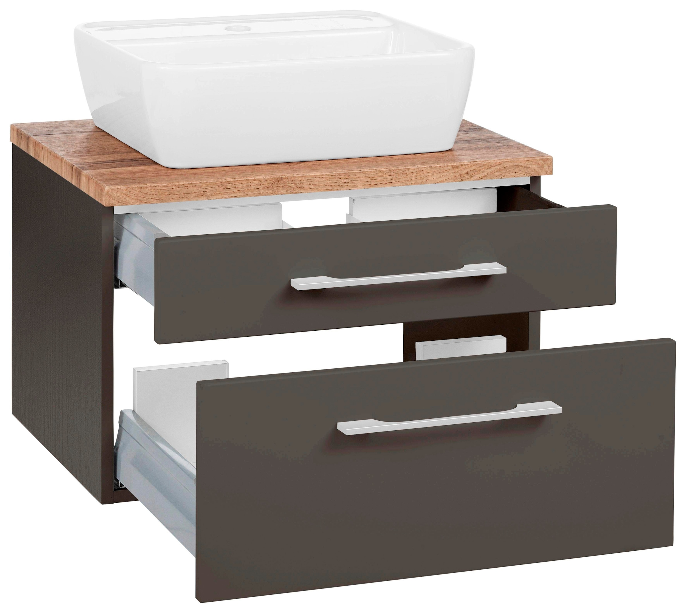 welltime Waschbeckenunterschrank »Davos« Badmöbel, Waschtisch inkl. Waschbecken, Breite 60 cm