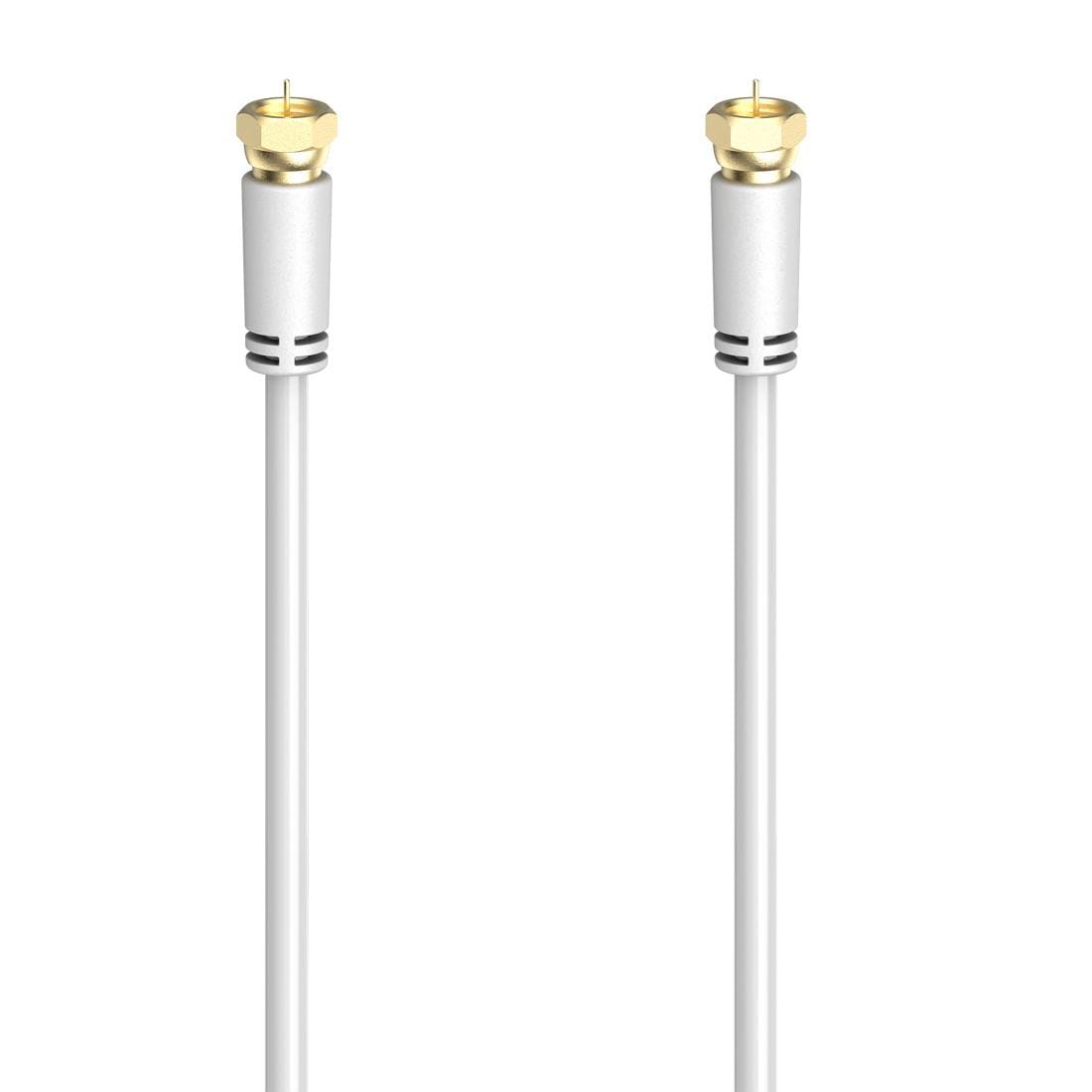 SAT-Kabel »SAT-Anschlusskabel,F-Stecker -F-Stecker,1,5 - 5m vergoldet 100 dB,Weiß«,...