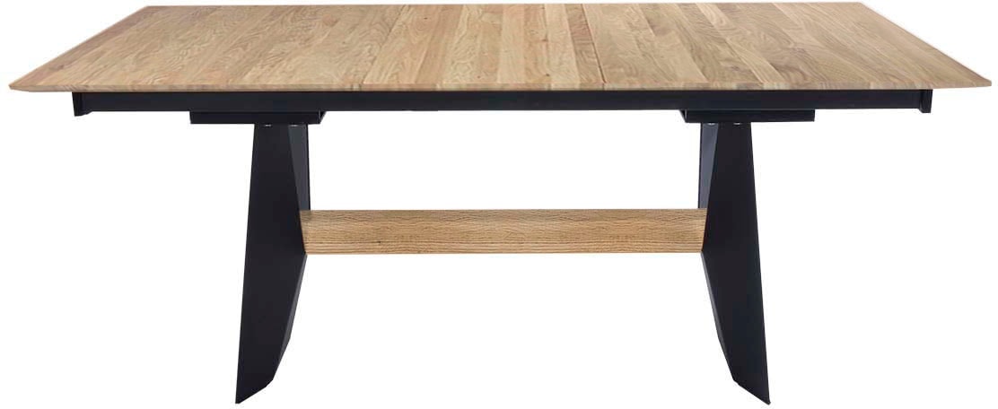 K+W Komfort & Wohnen mit Gestell Tisch fix, bestellen in Massivholzbalken, Metall 2 aus Breiten bequem Esstisch