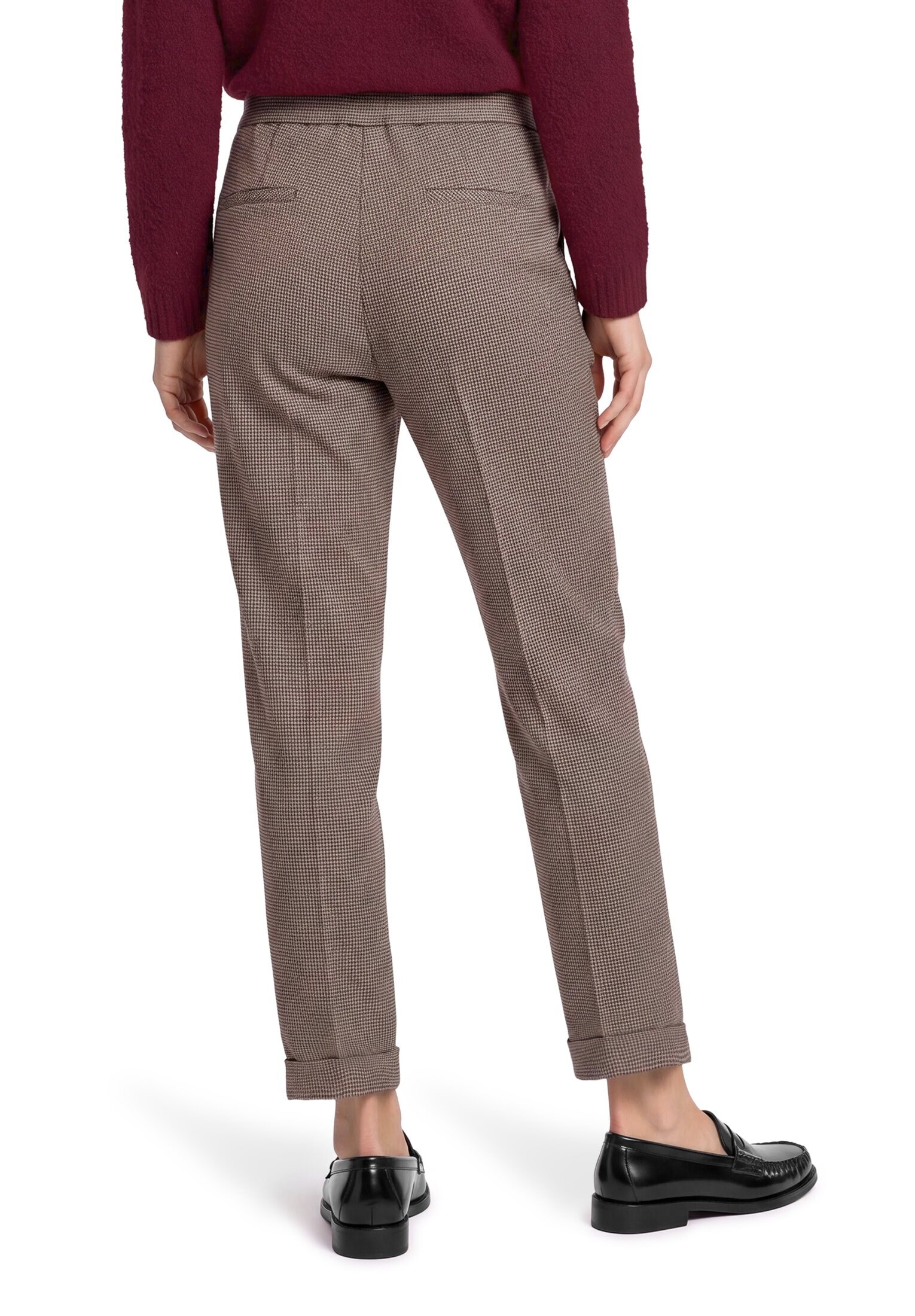 Betty&Co Stoffhose »Karo-Hose mit Bügelfalte«