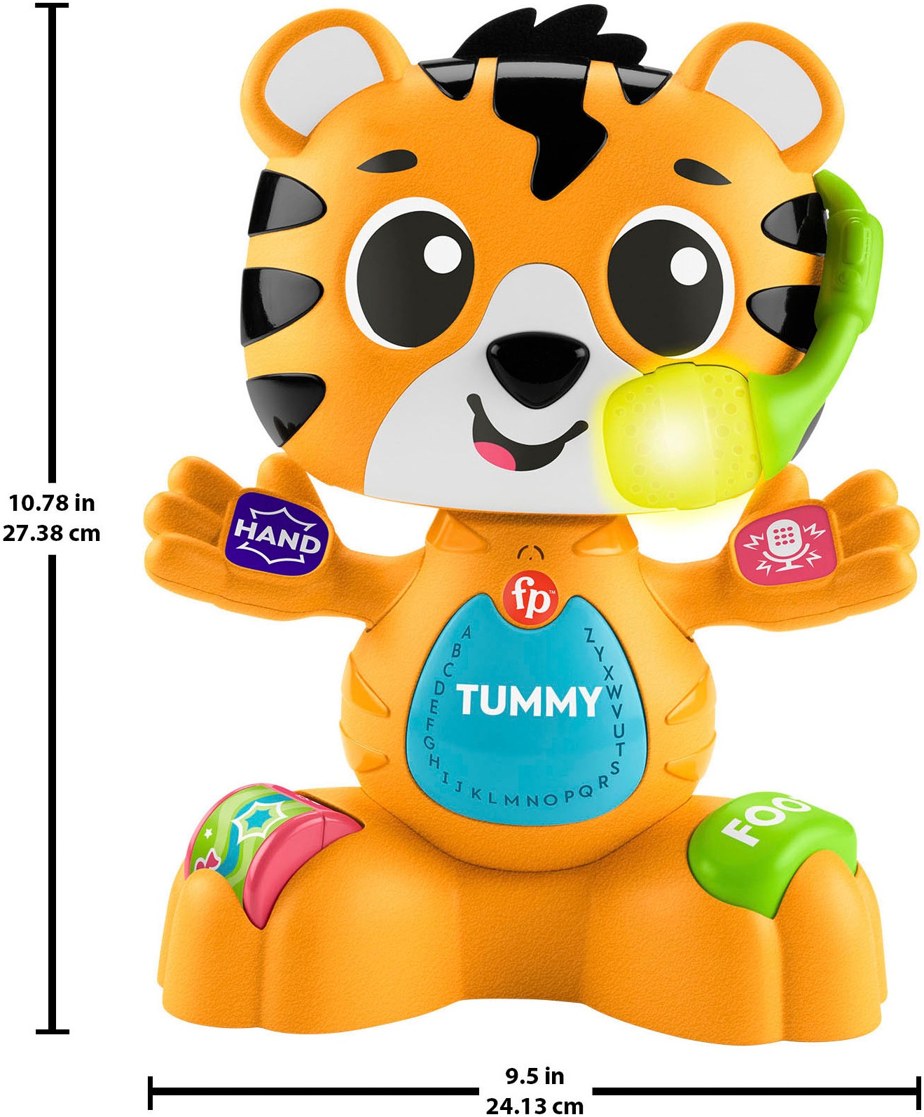 Fisher-Price® Lernspielzeug »Beat Bande Lern & Tanz Tiger Justin«, mit Licht und Sound