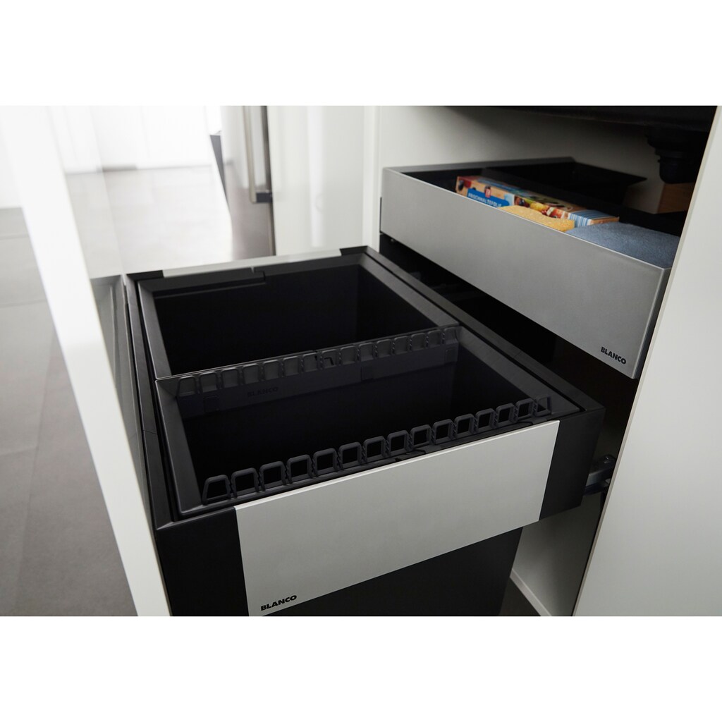 Blanco Mülltrennsystem »Select II 50/2«, 2 Behälter, Kunststoff, Stahlblech, 500 mm Untermass