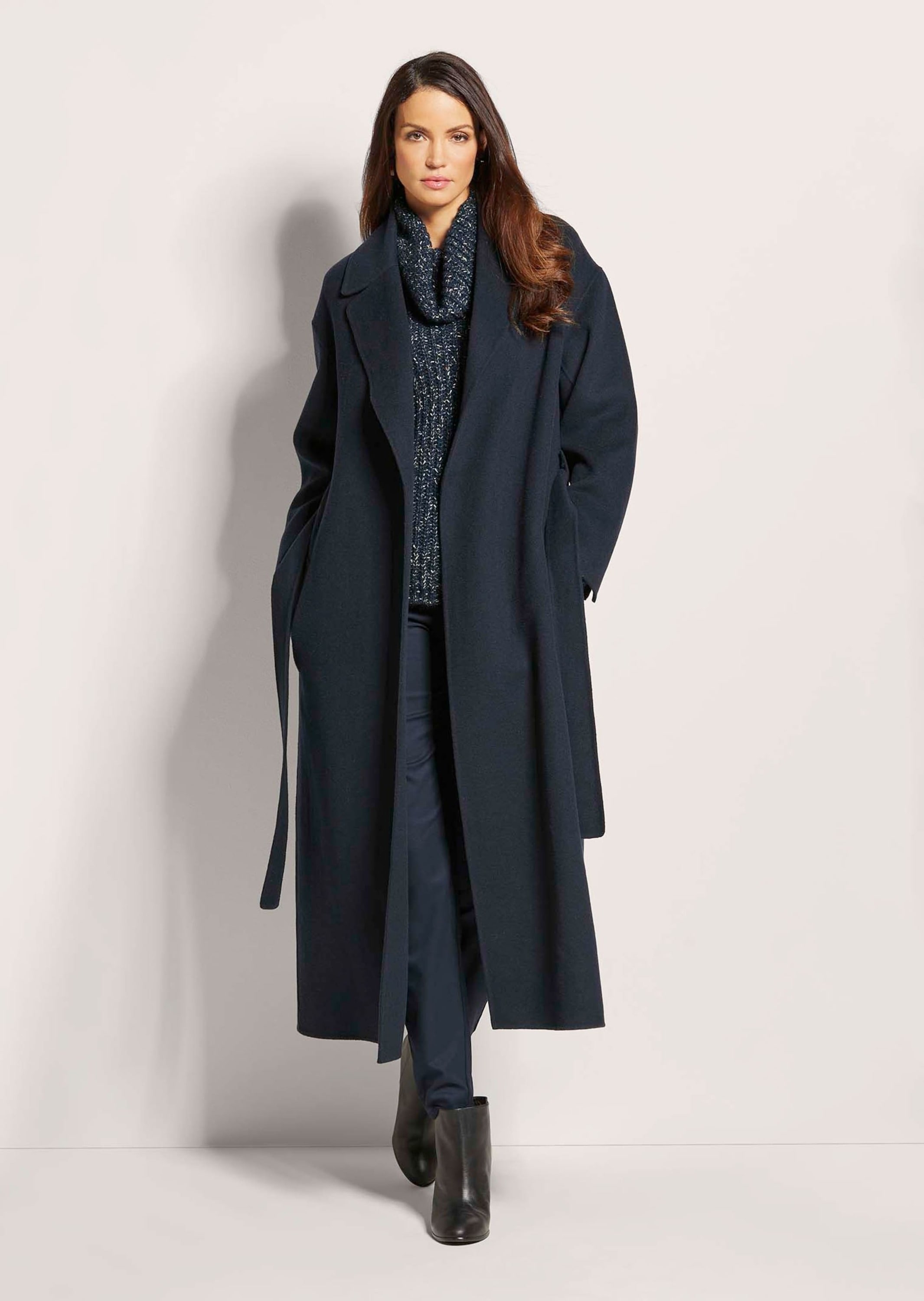 MADELEINE Langmantel »Wollmantel Moderner Wintermantel mit Reverskragen«