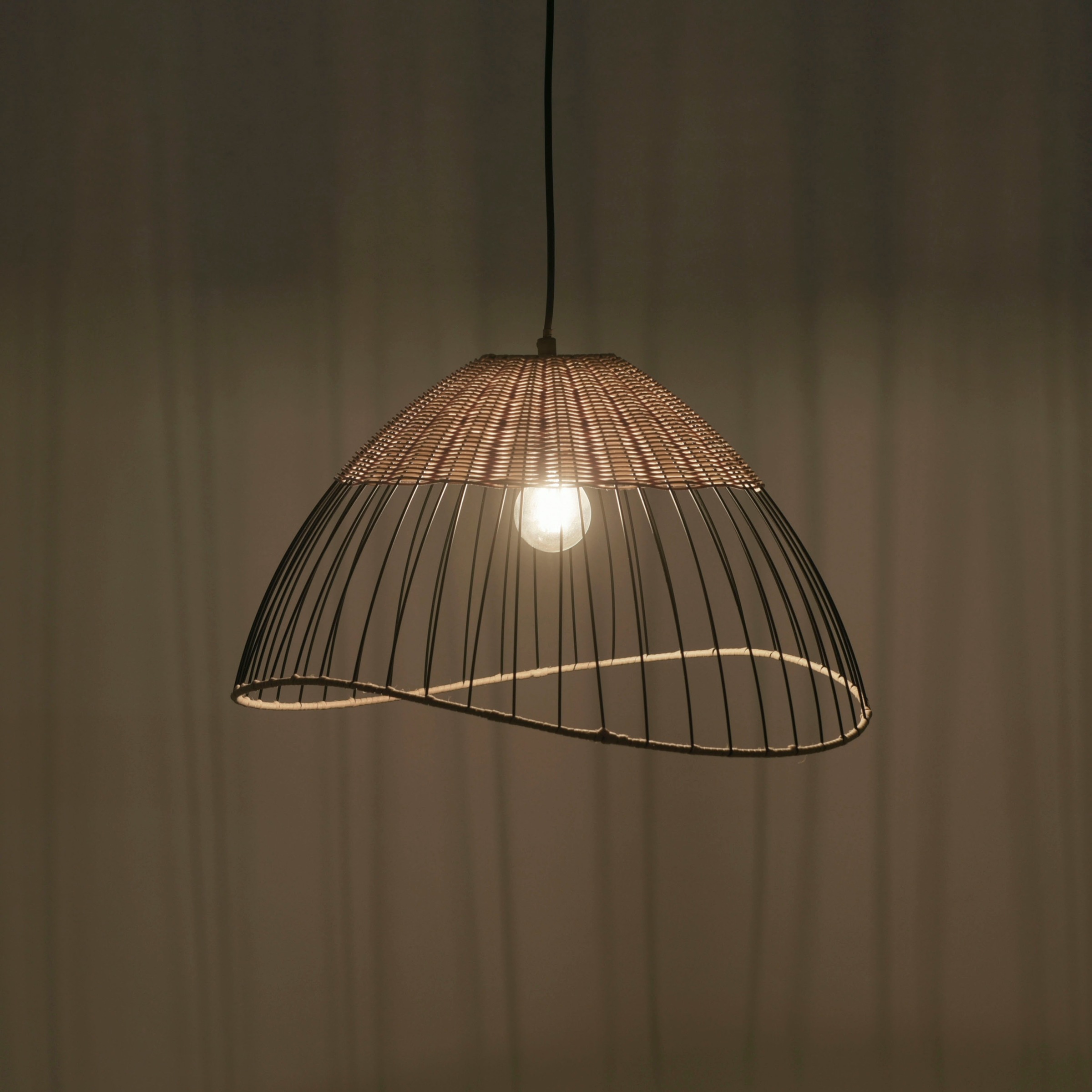 JUST LIGHT Pendelleuchte »KORE«, 1 flammig, Leuchtmittel E27 | ohne Leuchtmittel, ExklusiveE27
