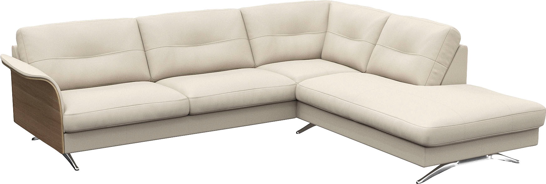 FLEXLUX Ecksofa »Glow, super bequem durch hochwertigem Sitzaufbau mit Federkern, L-Form«, Skandinavisches Design, In hochwertiger Verarbeitung