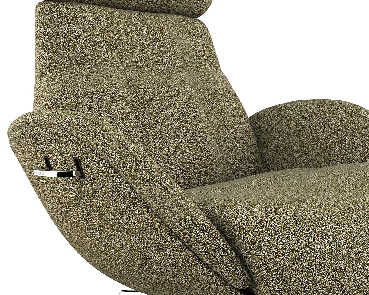 FLEXLUX Relaxsessel »Elegant, Funktionsessel, Polstersessel, Armlehnen-, TV-Fernsehsessel,«, Premium Komfort, Rücken- und Kopfteilverstellung, Drehbar, Fuß Alu