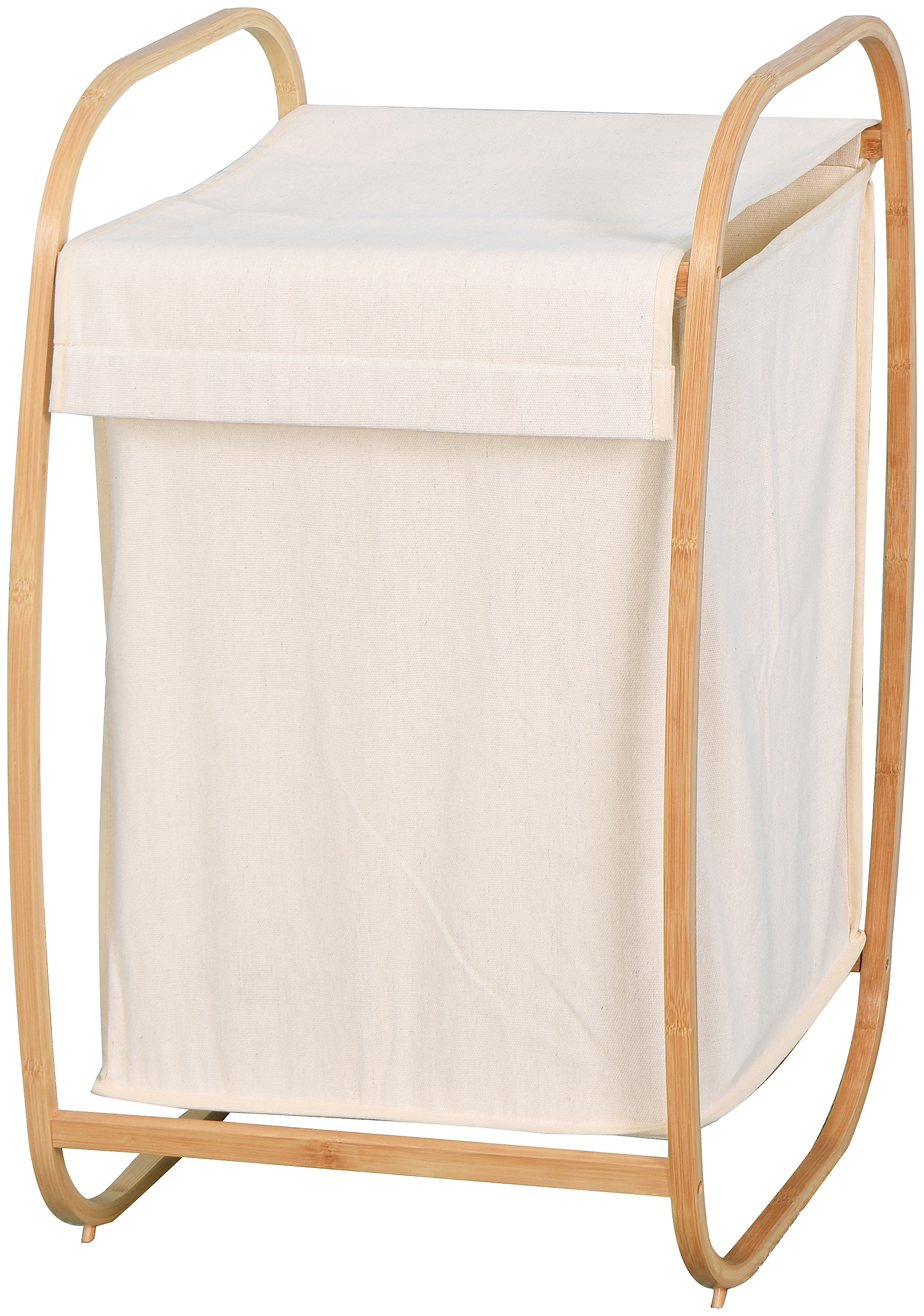 Wäschekorb aus mit Bambus, Jahren 43 »Costa Wäschesortierer Breite Wäschesack Rica«, cm, 3 welltime Garantie XXL mit Deckel