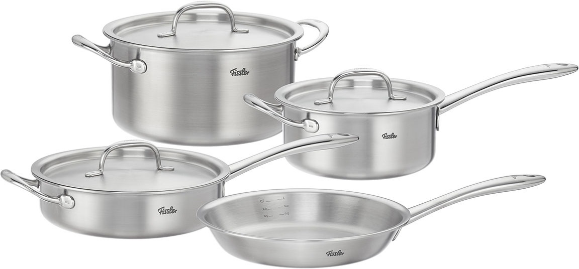 M5 Pro-Ply Topf- und Pfannenset, Stahl, 7-teilig