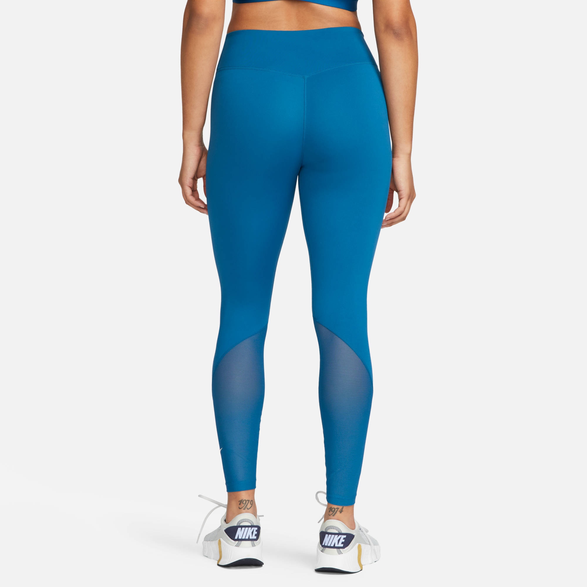 Nike Trainingstights »ONE WOMEN'S MID-RISE / MESH-PANELED LEGGINGS«