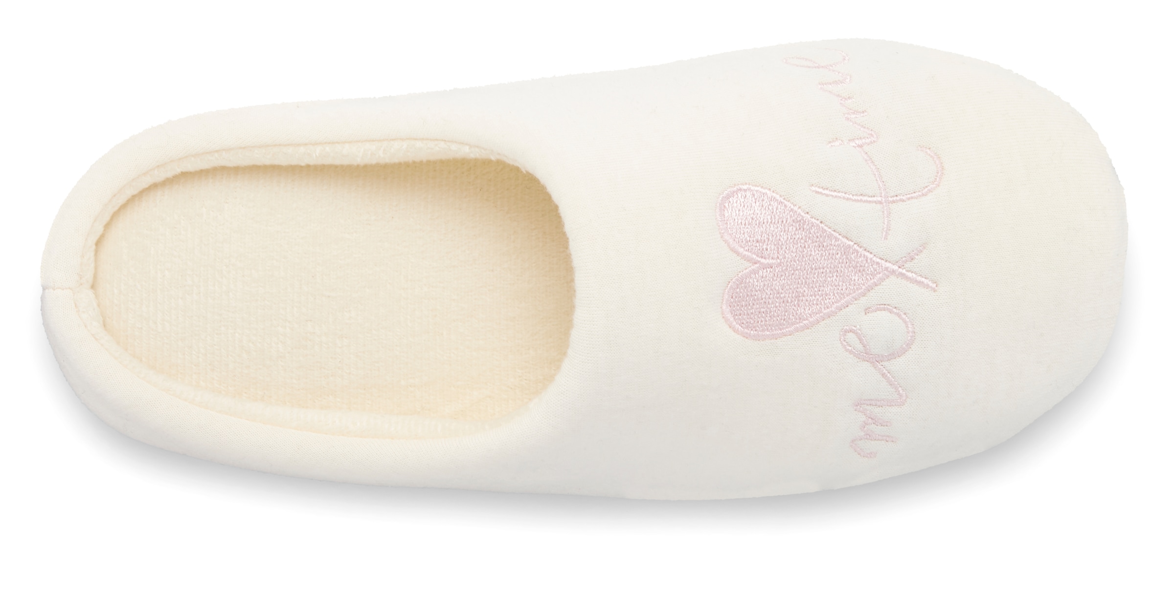 Vivance Pantolette »Hausschuh, Pantoffel, Clog,«, mit verspieltem Schriftzug VEGAN