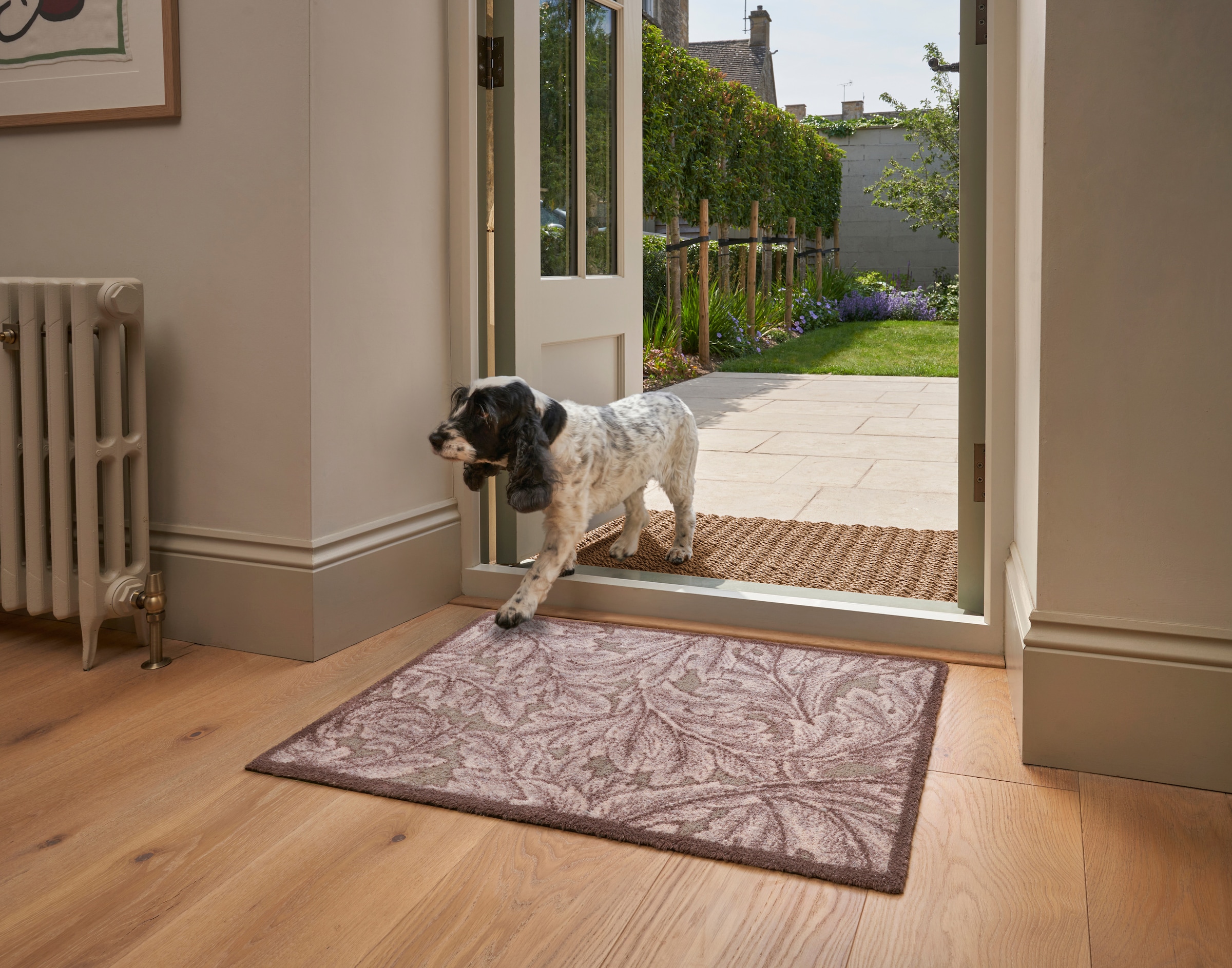 Turtle Mat Fußmatte »Acanthus Brown« rechteckig 9 mm Höhe