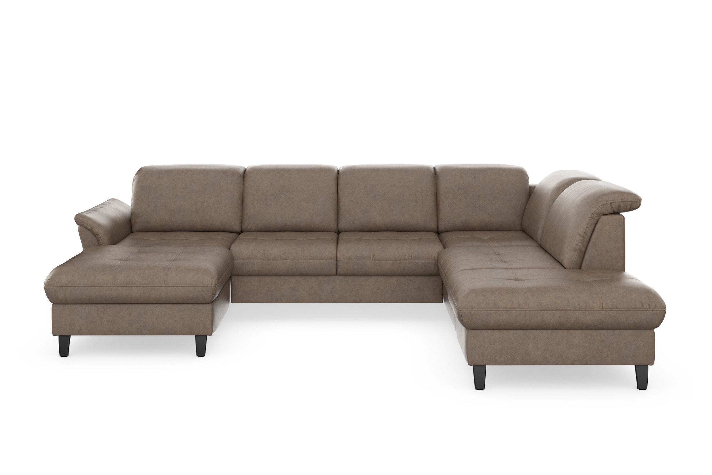 sit&more Wohnlandschaft »Maggiore U-Form«, wahlweise mit Kopfteilverstellung, Bettfunktion und Stauraum