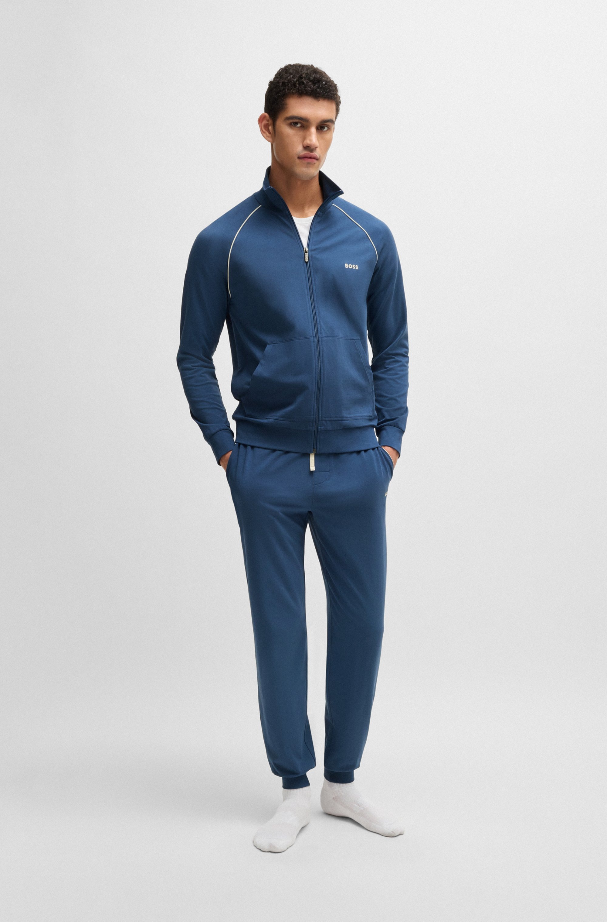 BOSS Sweatjacke »Mix&Match Jacket Z«, mit Kängurutasche