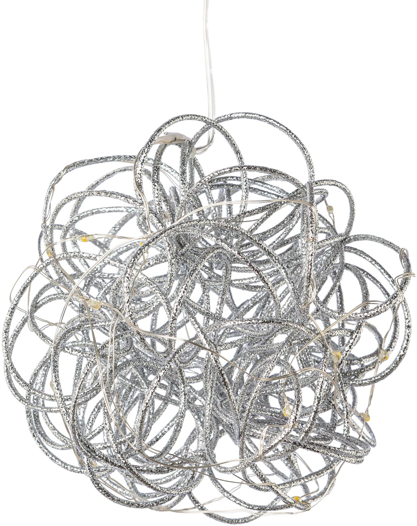 Creativ light Dekoobjekt »Hänge-Drahtkugel«, mit 10 LED's, Ø 15 cm, batteriebetrieben, 2er-Set