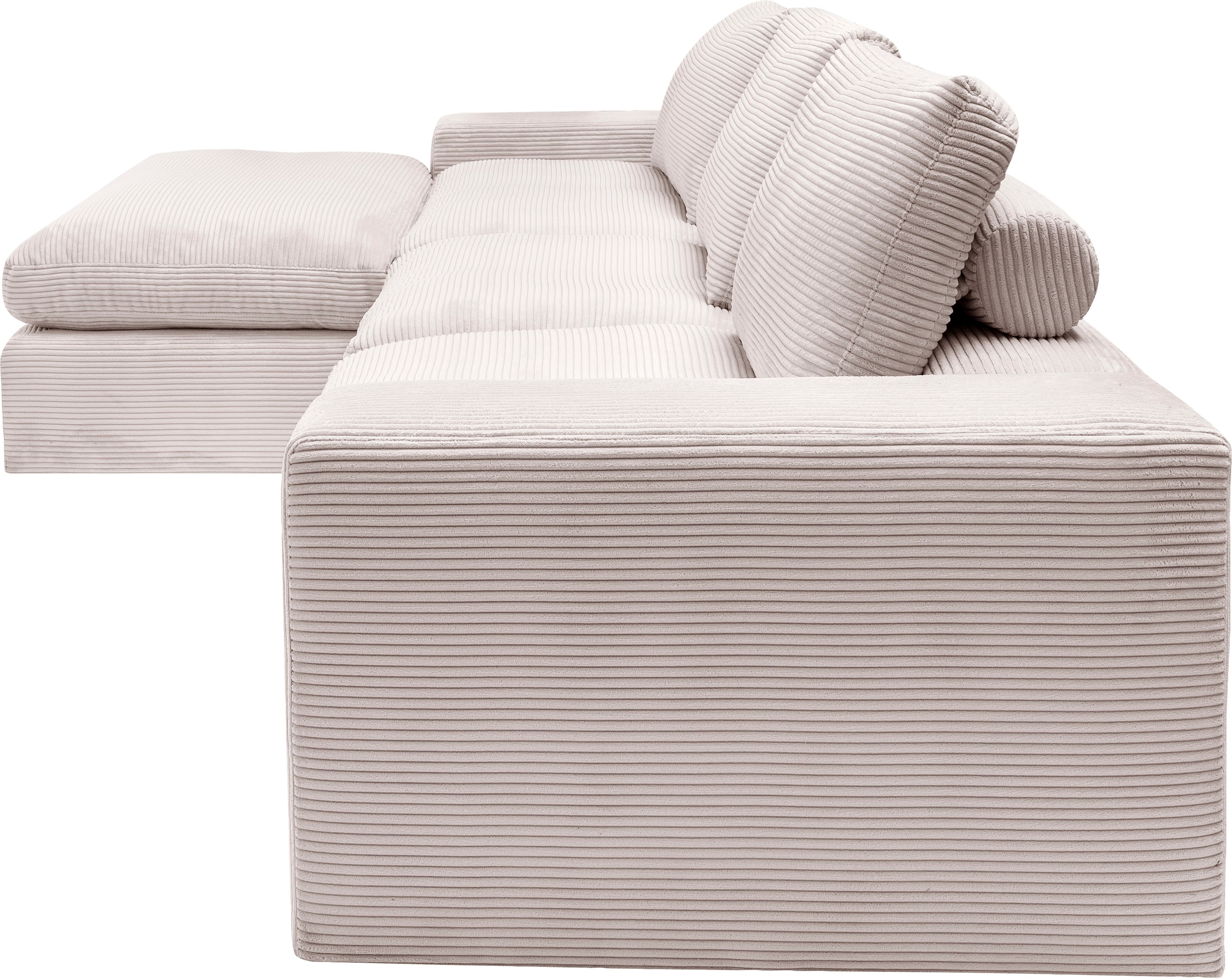 alina Ecksofa »Sandy«, mit Recamiere, in modernem Cordstoff