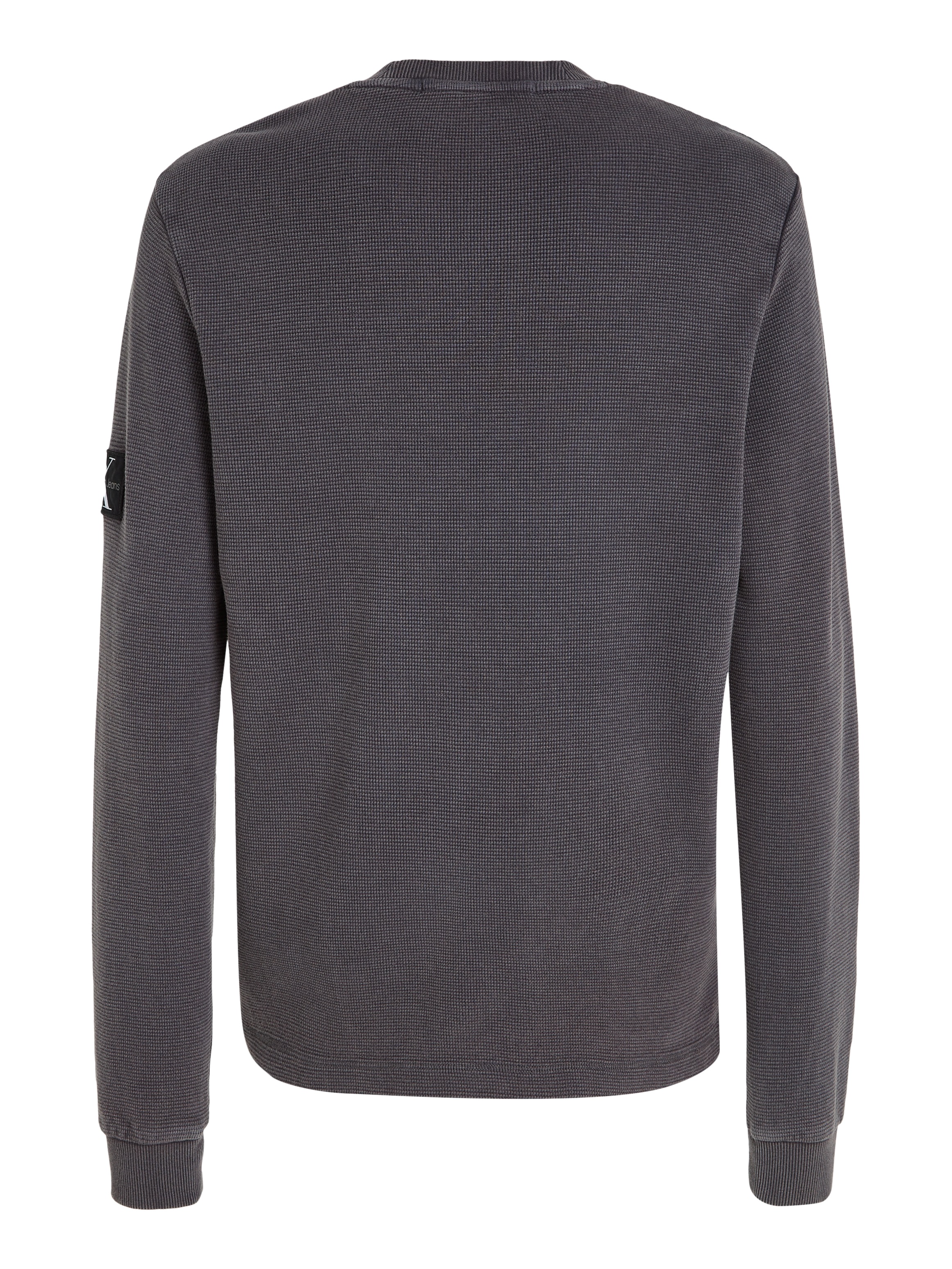 Calvin Klein Jeans Langarmshirt »WASHED BADGE WAFFLE LS TEE«, mit Logopatch