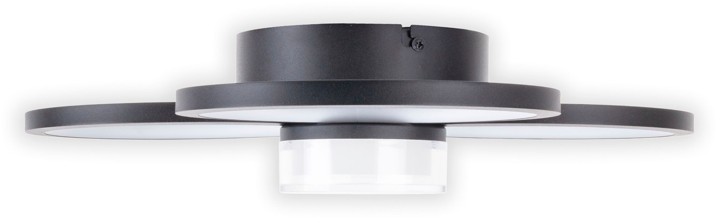 näve LED Deckenleuchte »Cimo« LED-Modul 1 Stk. Warmweiß stufenweise dimmbar per Wandschalter, Lichtfarbe warmweiß, schwarz