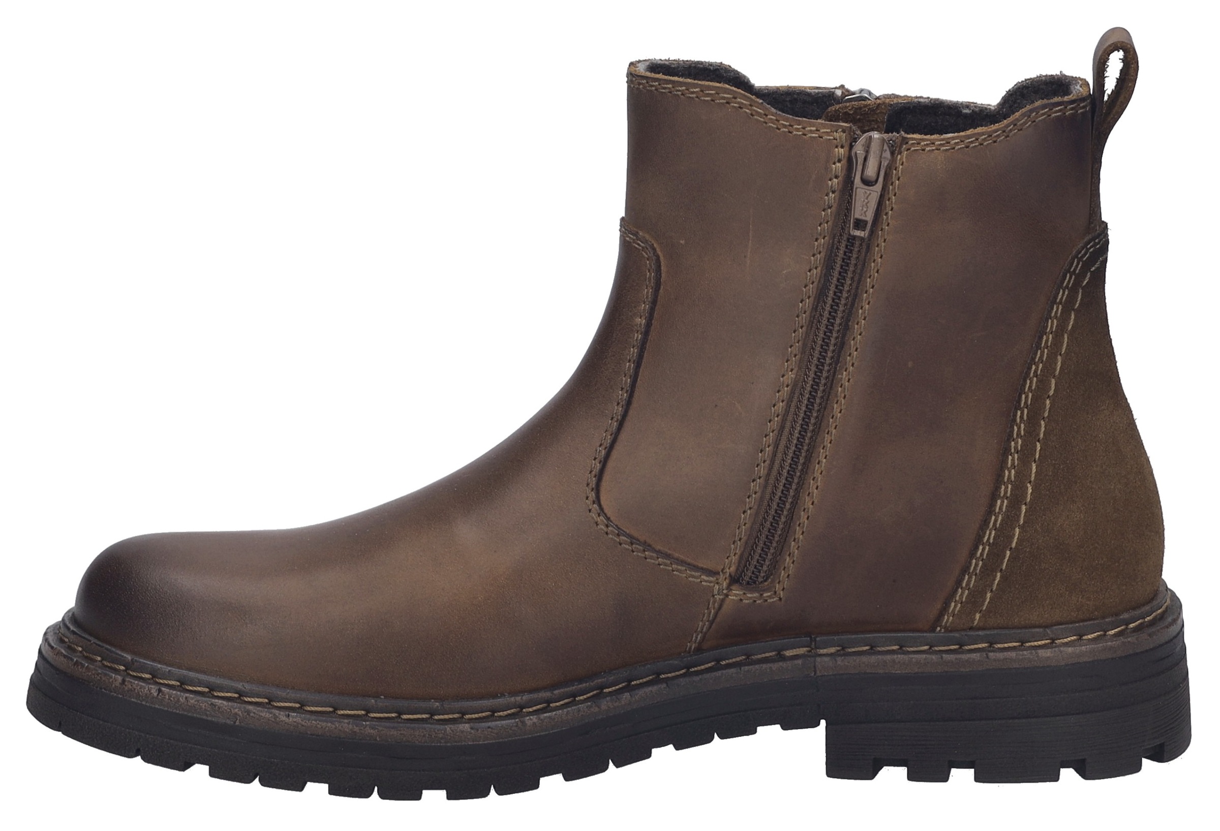 Josef Seibel Chelseaboots »Curtis 51«  Bikerboots, Komfortstiefel mit Profilsohle