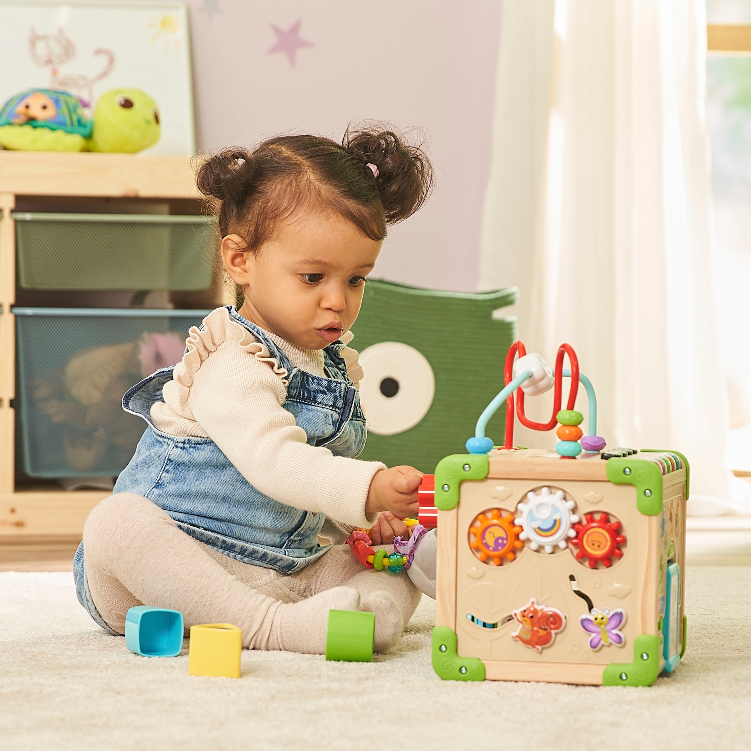 Vtech® Motorikwürfel »Vtech Baby, Interaktiver Holz-Spielwürfel«, FSC® - schützt Wald - weltweit