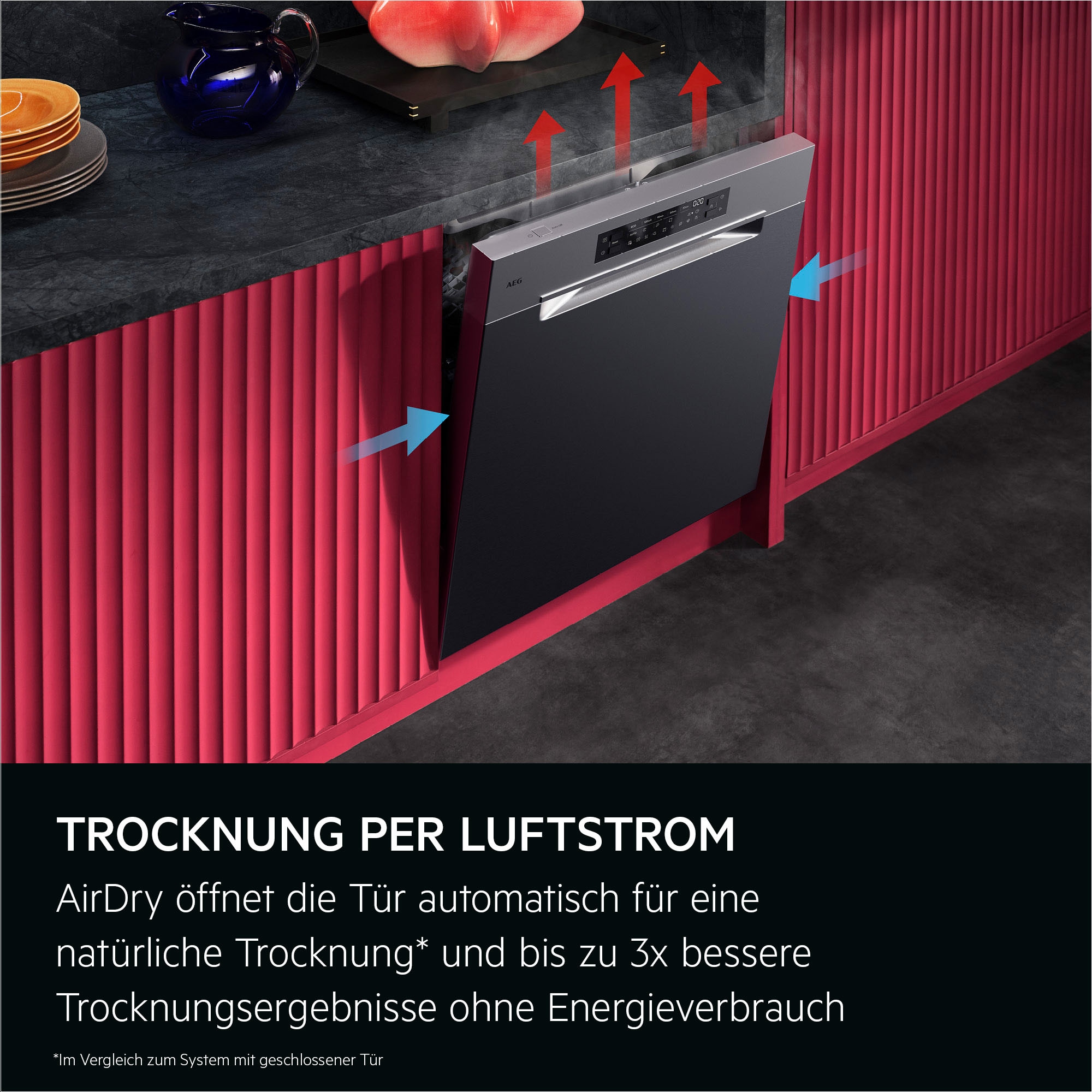 AEG Unterbaugeschirrspüler 9000 »GU9200X2SCM« Leise Spülmaschine 38 dB kraftvoll gegen Eingebranntes EEK A-10%