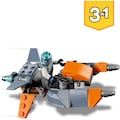 LEGO® Konstruktionsspielsteine »Cyber-Drohne (31111), LEGO® Creator 3-in-1«, (113 St.), Made in Europe
