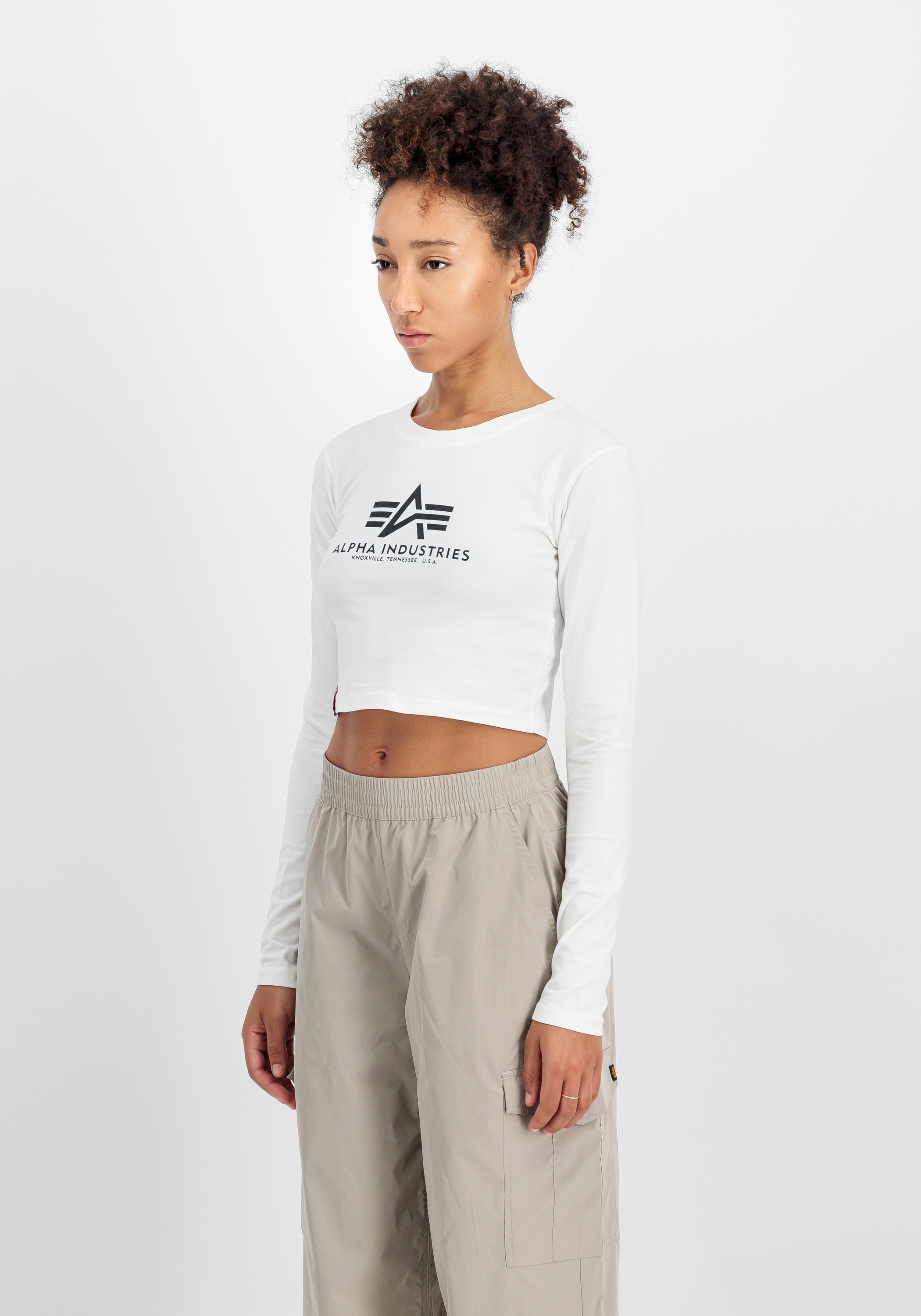 Alpha Industries Sweater »Alpha Industries Women - Longsleeves Basic Cropped Longsleeve W«