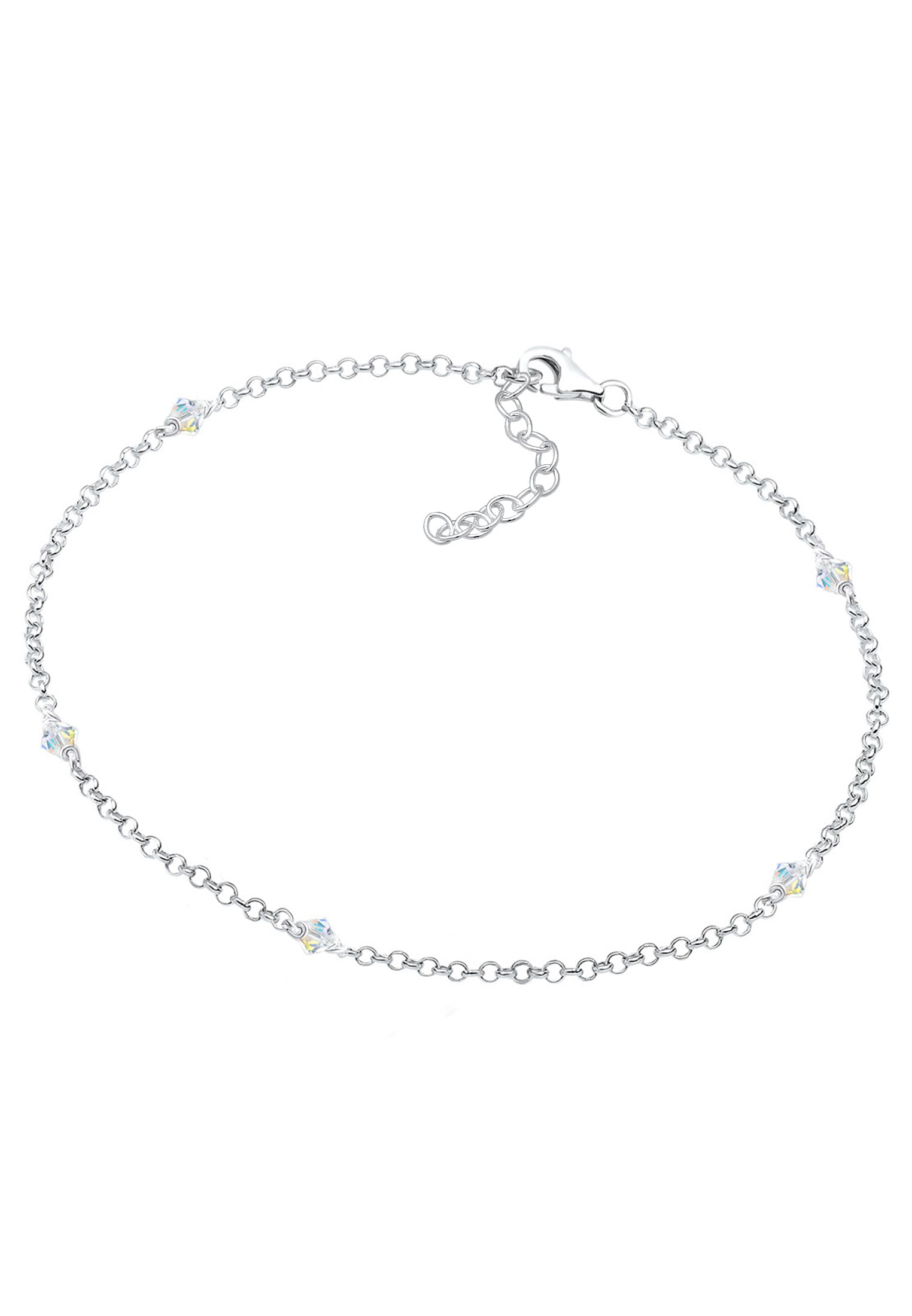 Elli Armkette »Armband Kristalle 925 Sterling Silber«