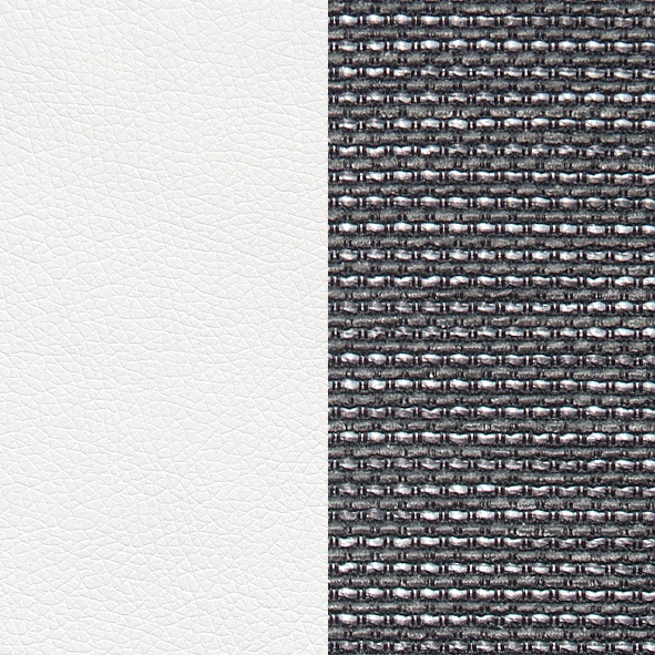 Kunstleder SOFTLUX®-Struktur - weiß/grau