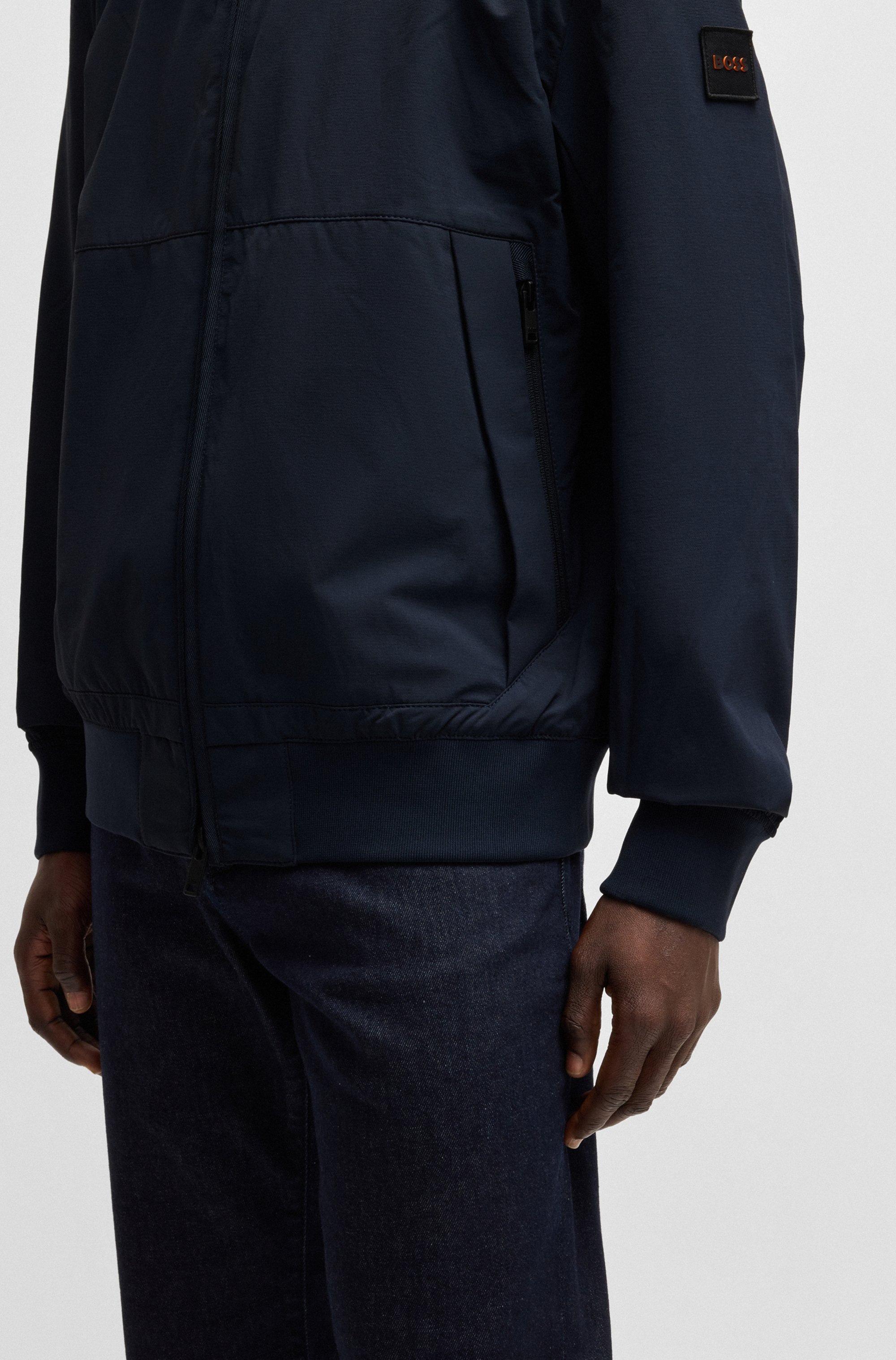 BOSS ORANGE Outdoorjacke »Oloco«, mit Kapuze, mit Kapuze