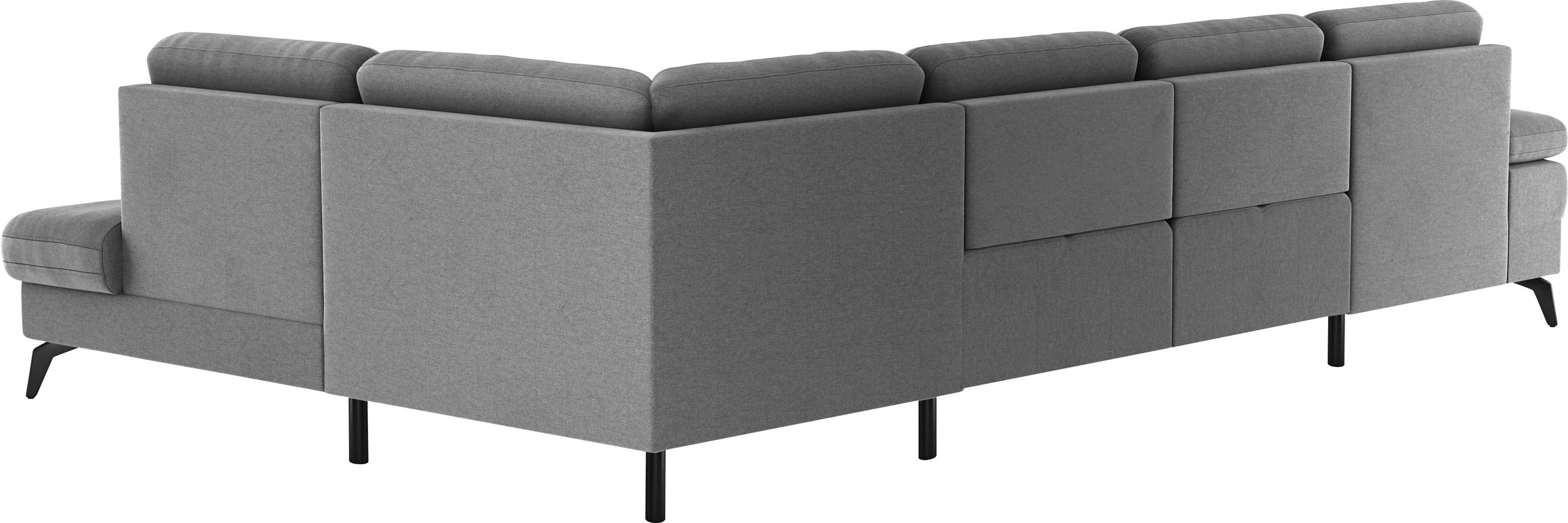 sit&more Wohnlandschaft »Morris U-Form, inkl. Sitztiefenverstellung«, wahlweise mit Armteilverstellung, Bettfunktion & Bettkasten