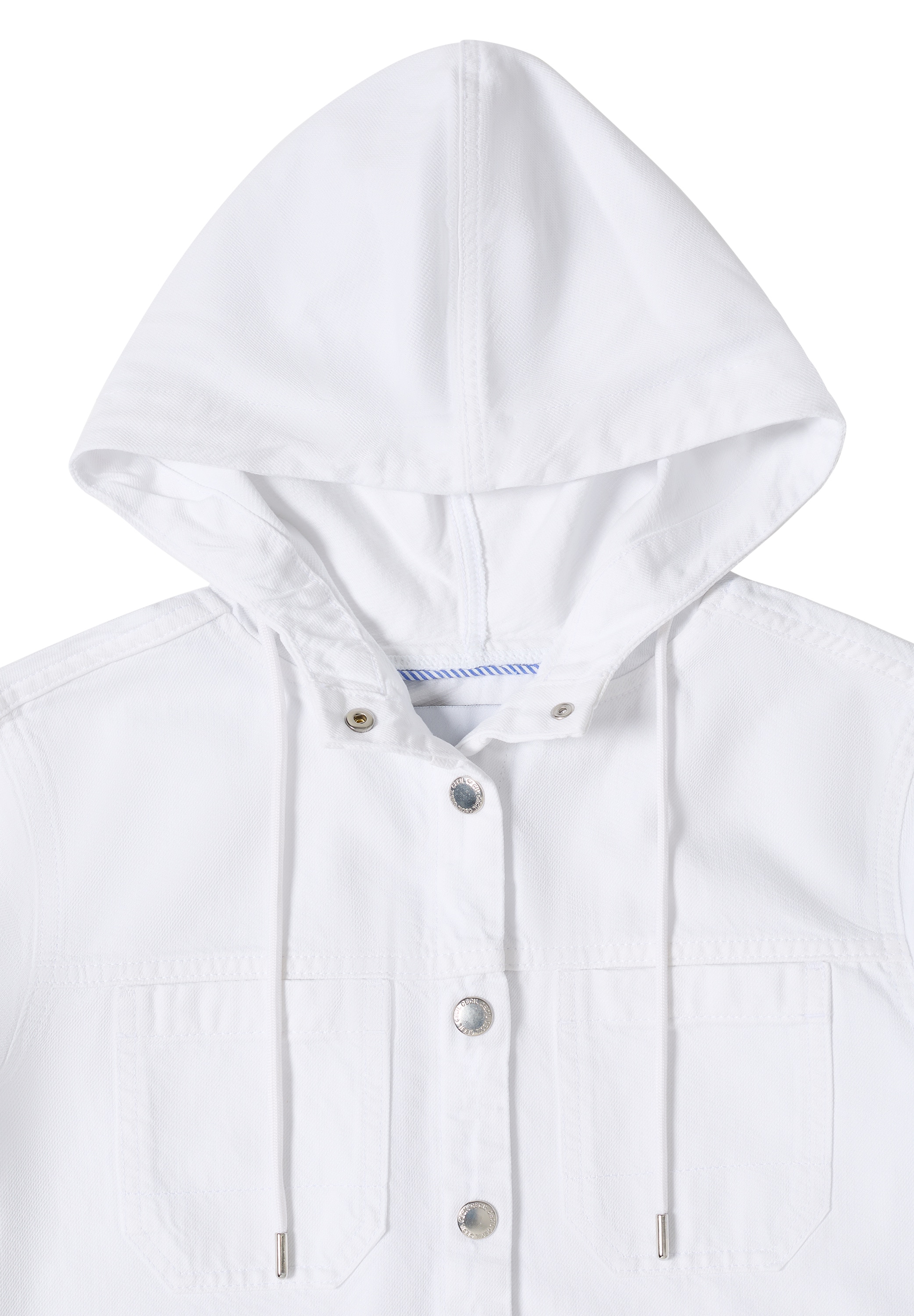 Cecil Blusenjacke mit Kapuze Denim Jacke mit Kapuze und Tunnelzug