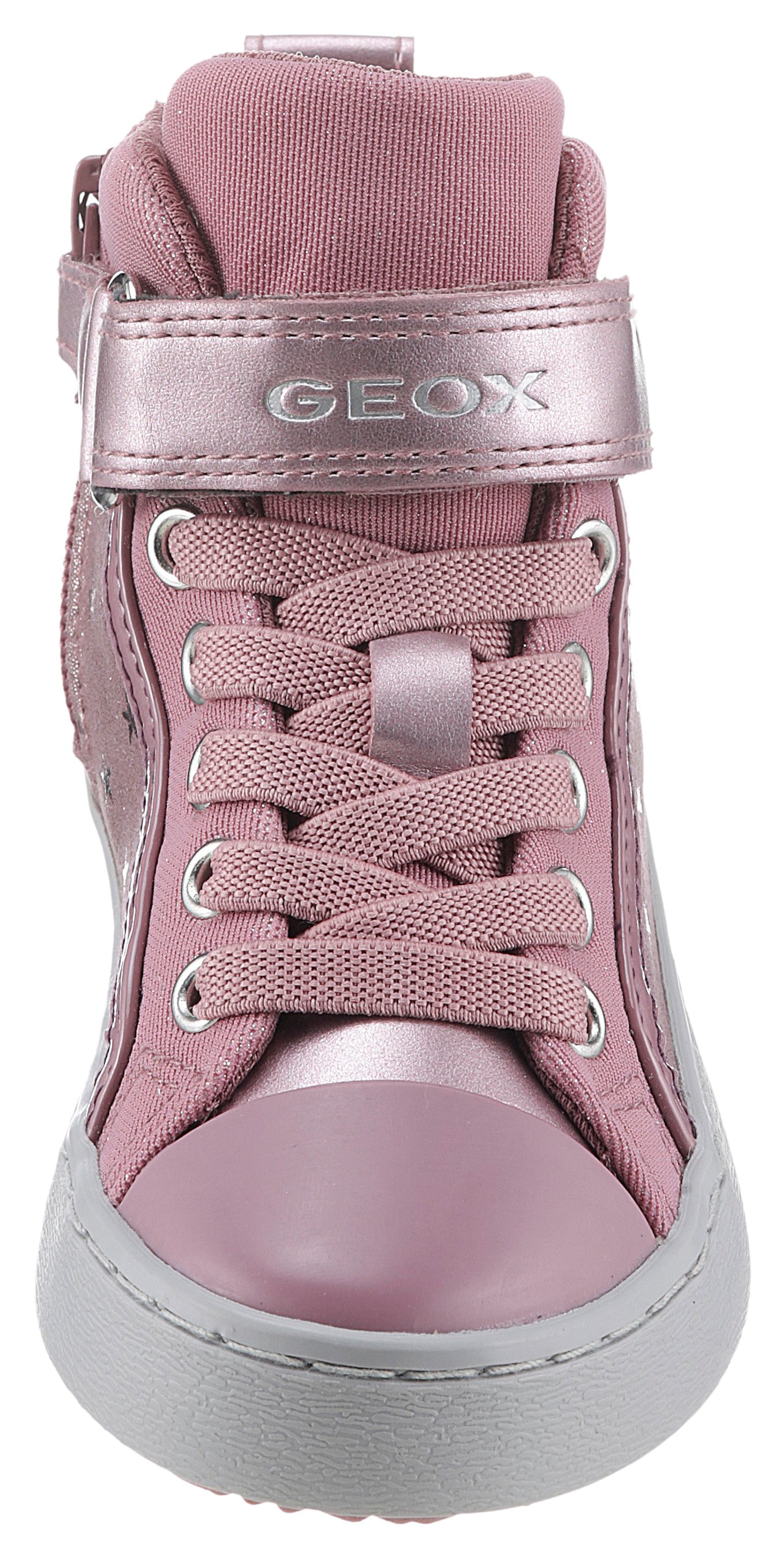 Geox Sneaker »J KALISPERA GIRL I«, High Top Sneaker, Schnürboots, Freizeitschuh mit Gummizug