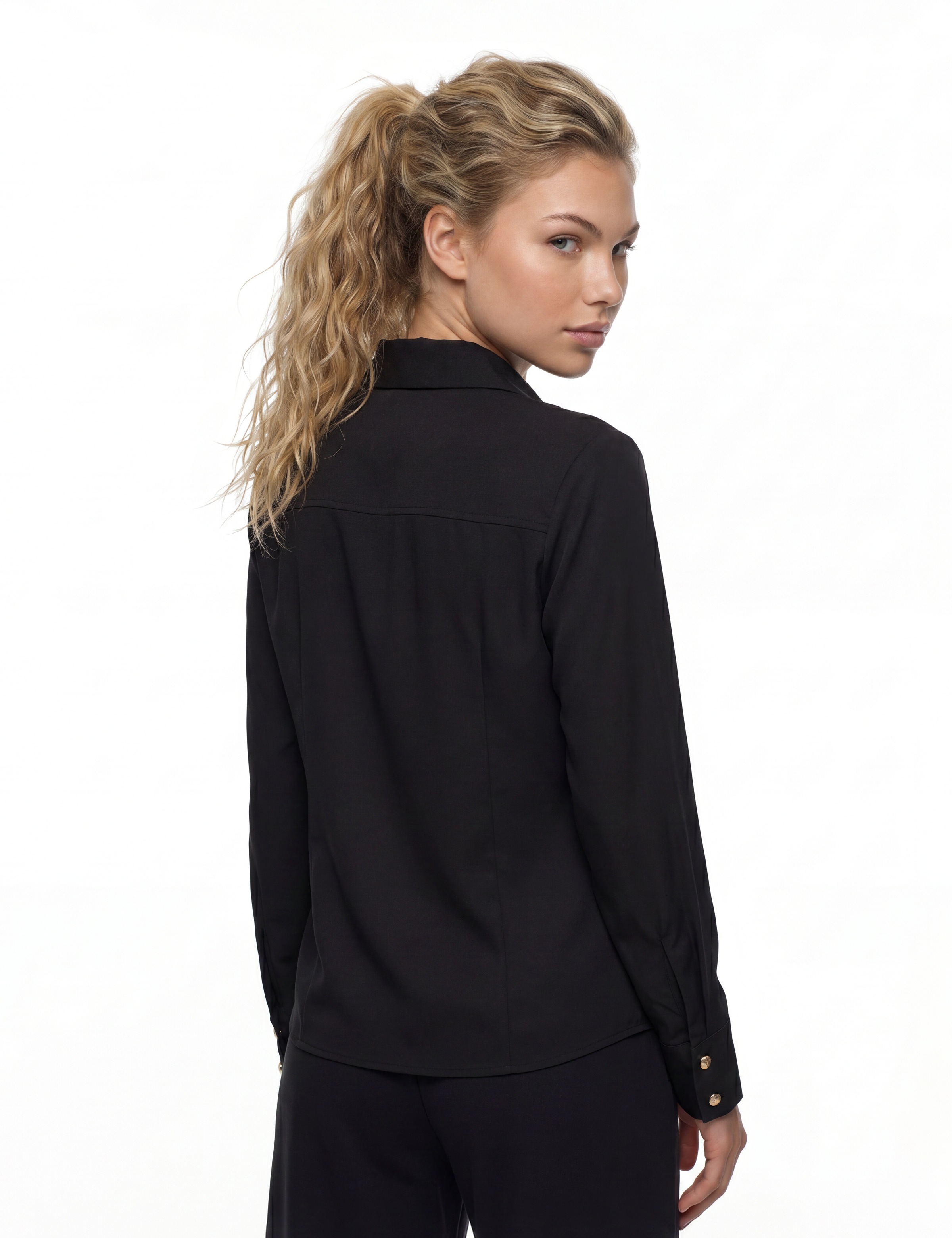 Guess Hemdbluse »NEW CATE SHIRT« mit Logostickerei, Slim Fit