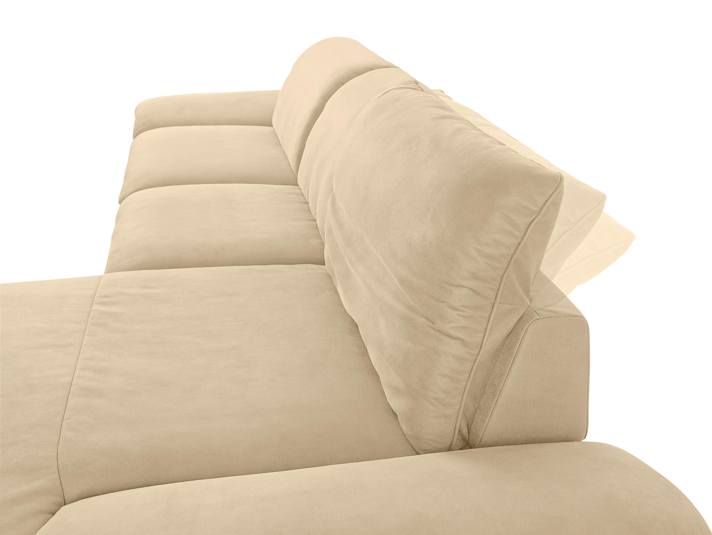 W.SCHILLIG Ecksofa »enjoy&MORE, Designsofa, bequem, elegant und zeitlos, L-Form«, Sitztiefenverstellung, Füße bronze pulverbeschichtet, Breite 340 cm
