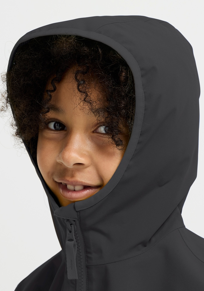 Jack Wolfskin Regenjacke »ADVENTURETRIBE 2L JKT K« atmungsaktiv, wasserdicht, mit Reißverschluss, normale Länge