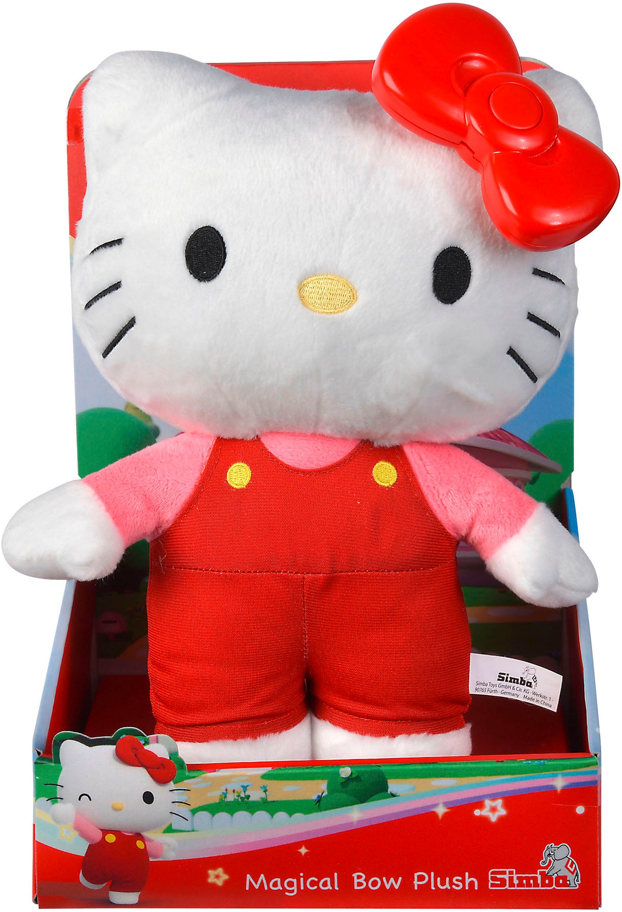 SIMBA Kuscheltier »Hello Kitty Magic Bow Plush«, mit Licht- und Soundeffekt