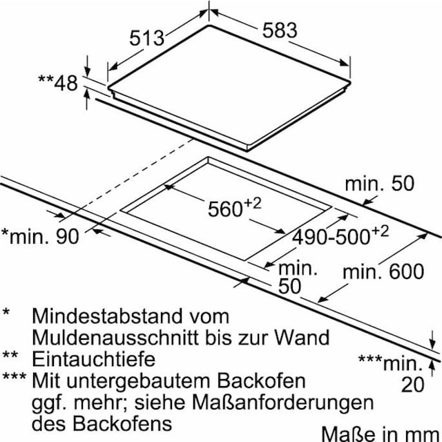 T16BD56N0, 3 Elektro-Kochfeld Garantie von »T16BD56N0«, CERAN® NEFF Jahren TouchControl-Bedienung XXL SCHOTT mit mit