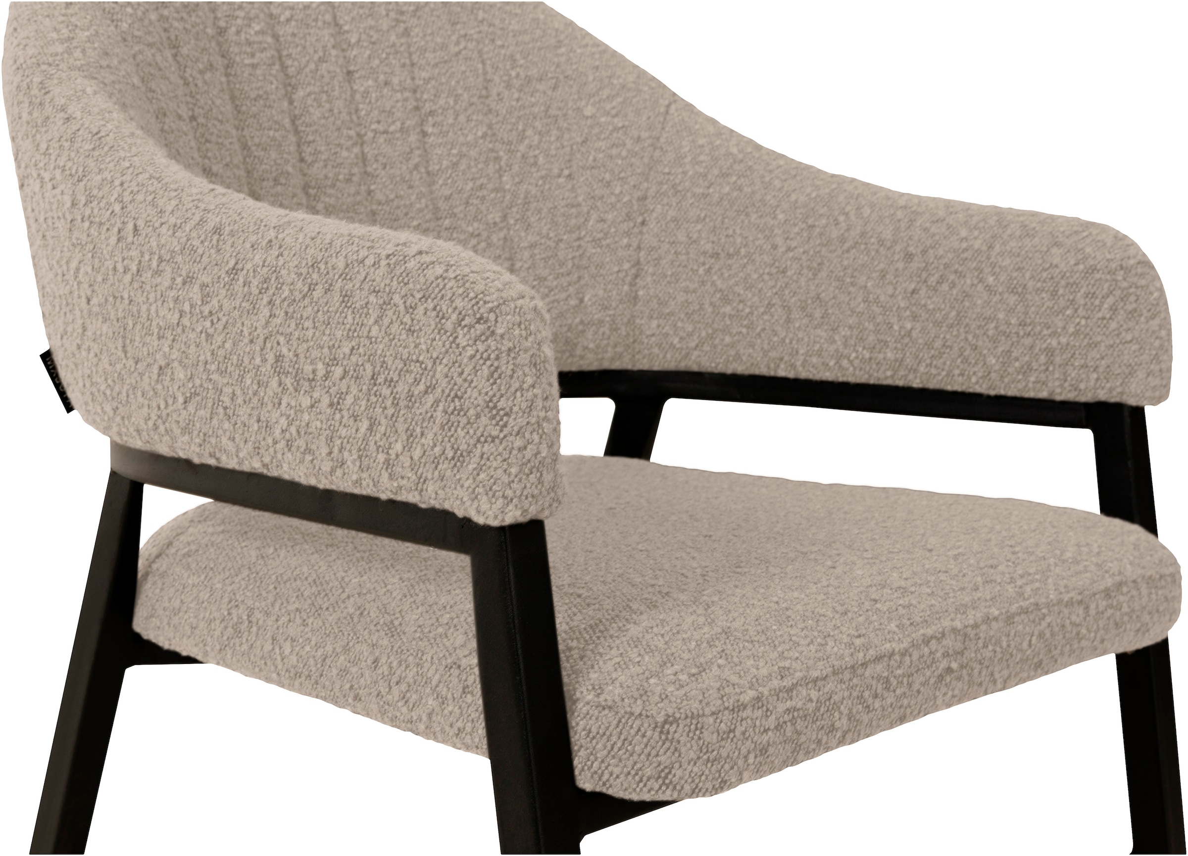 OMG Design Armlehnstuhl »Roma« (Set) 1 Stk.bequemer Esszimmerstuhl, Polsterstuhl mit Bouclé Bezug